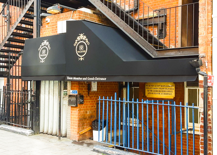  Shop Bespoke Canopy for Hilton, The Waldorf