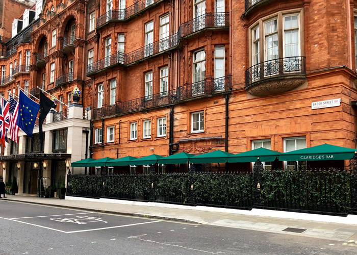 Bespoke RIB Parasols Claridges