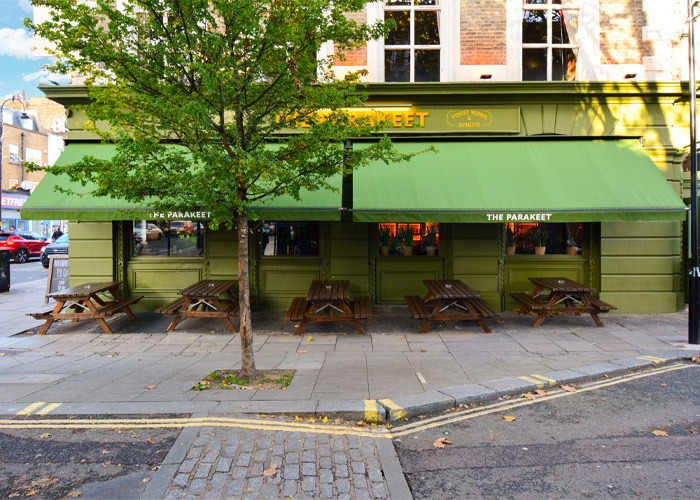 Branded Awnings for The Parakeet