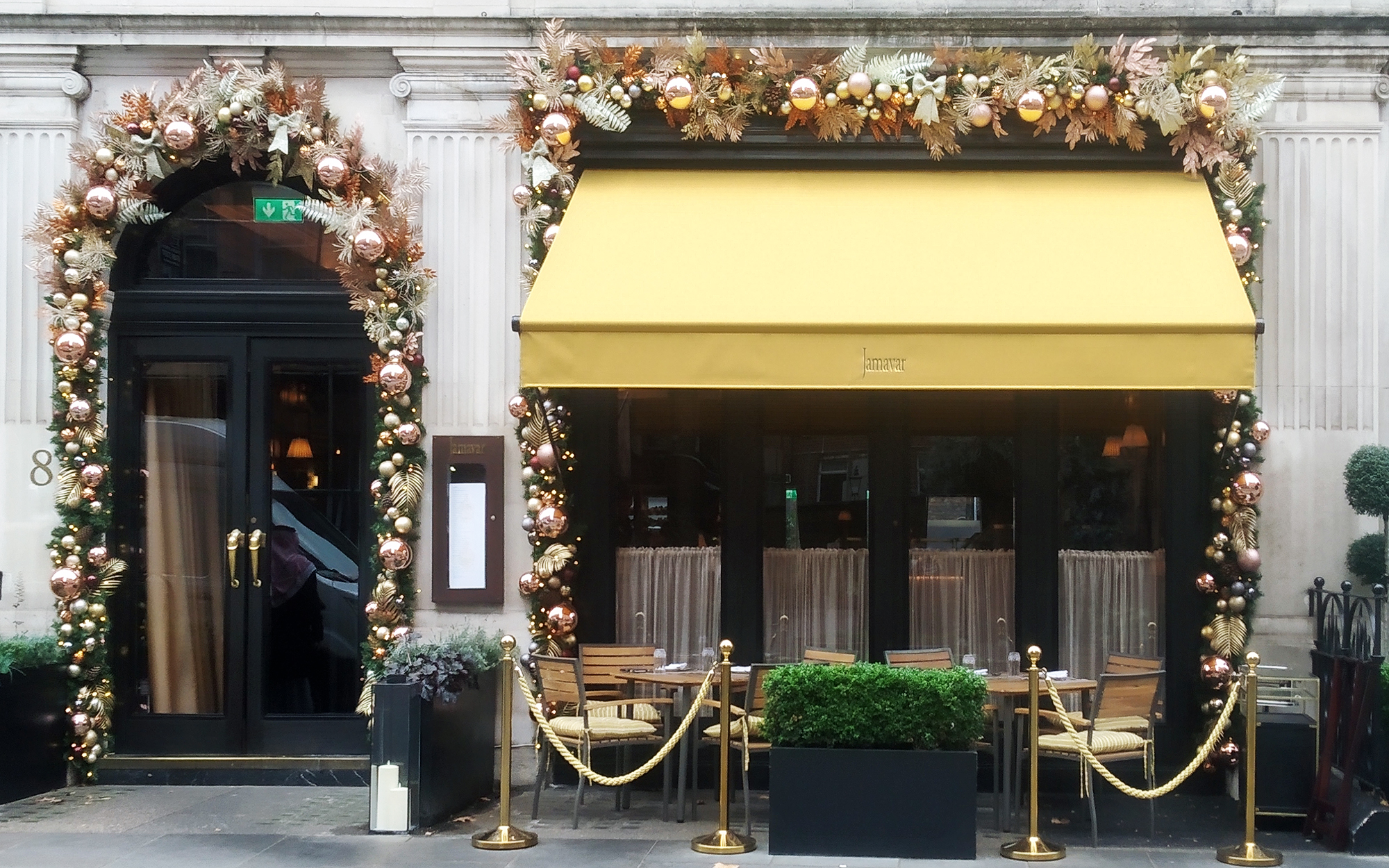 Awnings at Christmas