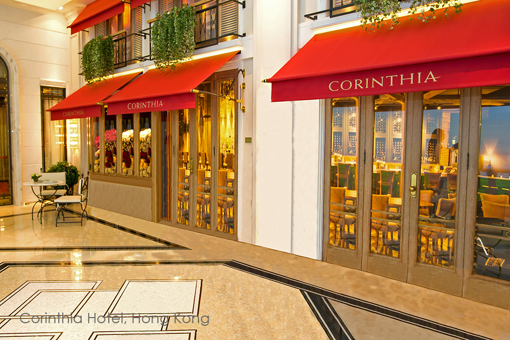 Corinthia Hotel awning Hong Kong
