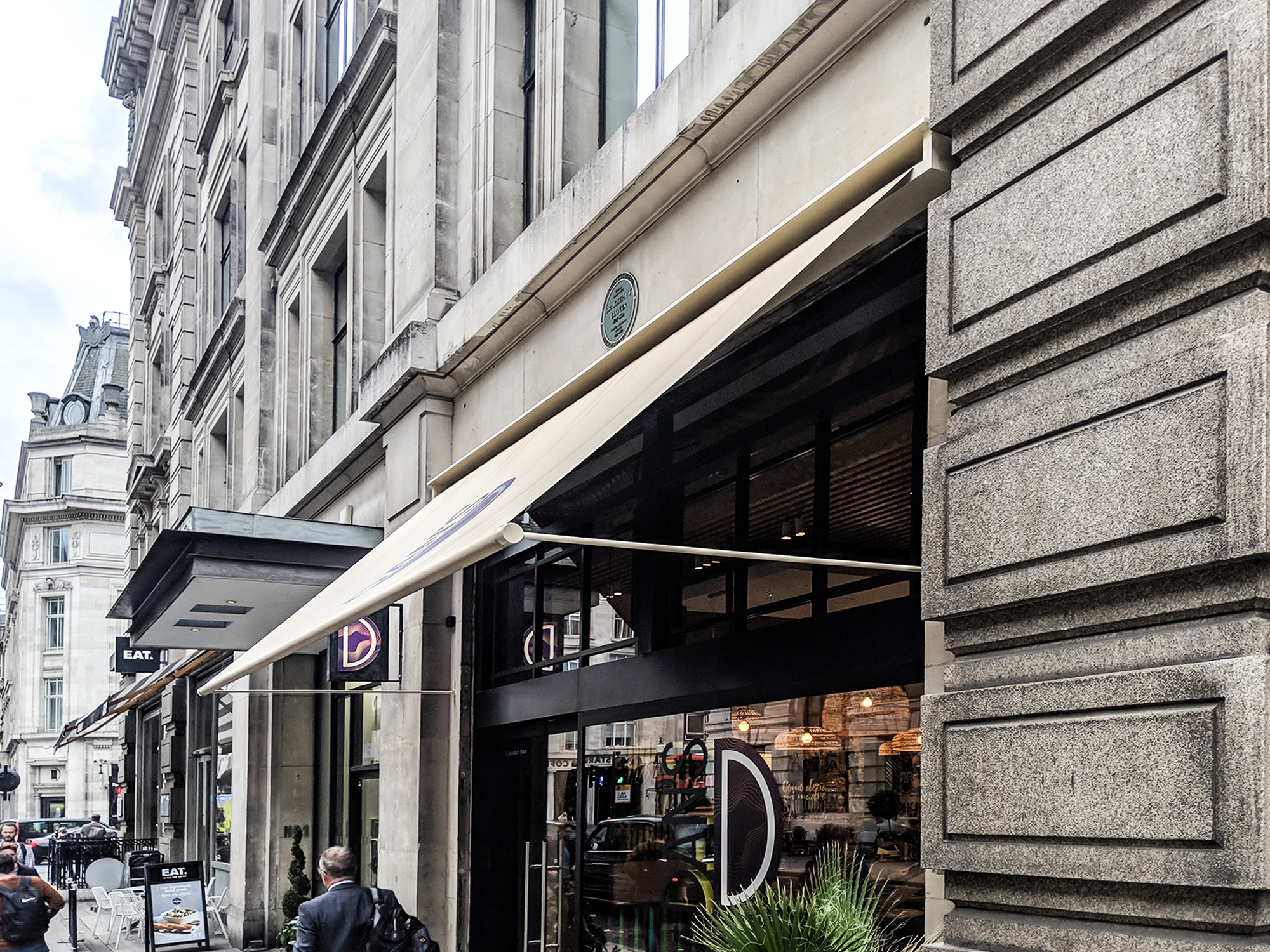 RAGS®  branding to both sides of the awning