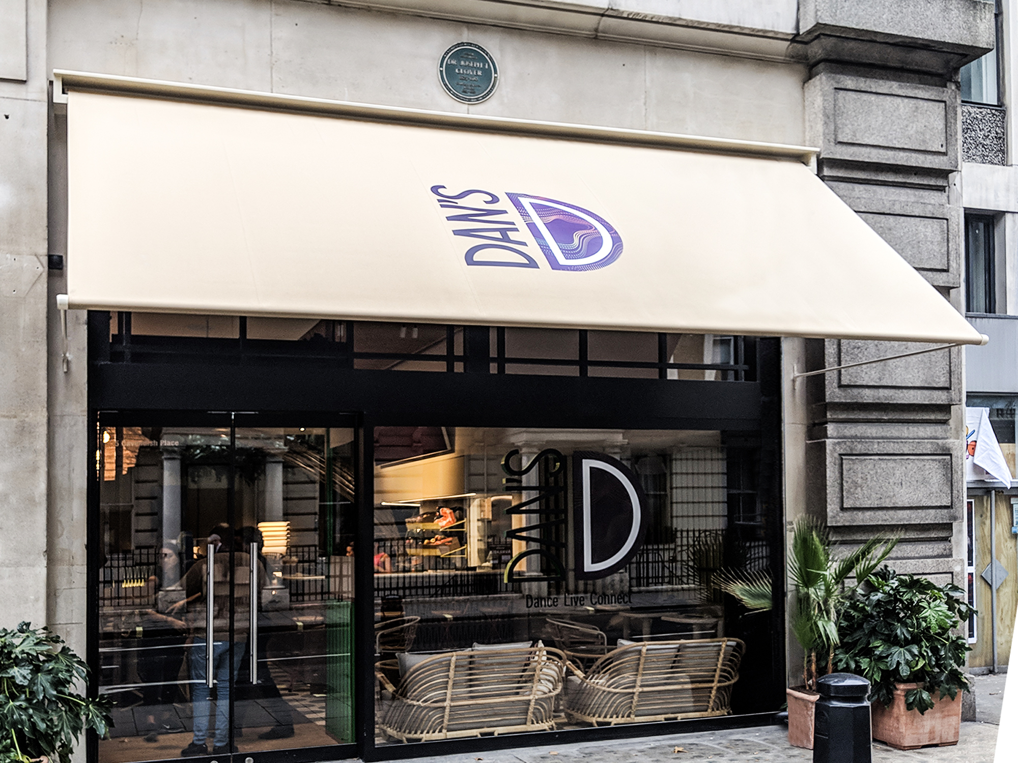 RAGS®  branding to both sides of the awning