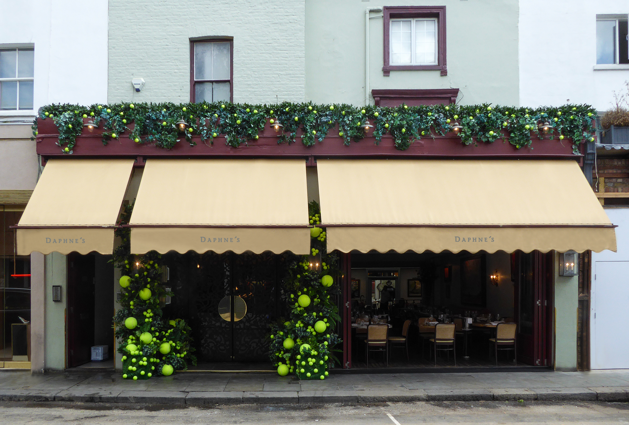 Victorian awning Daphne's