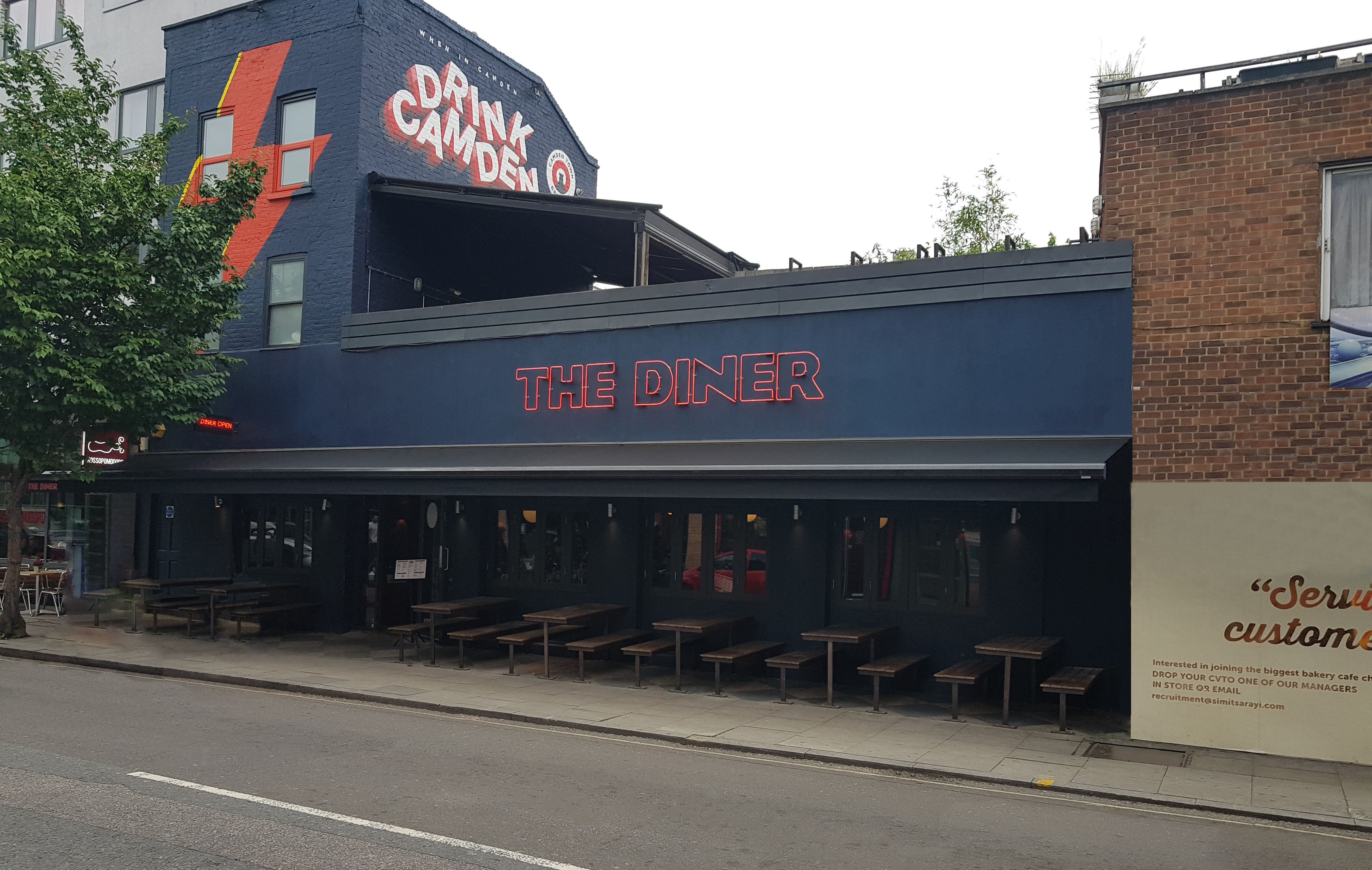 Signature awning, Diner