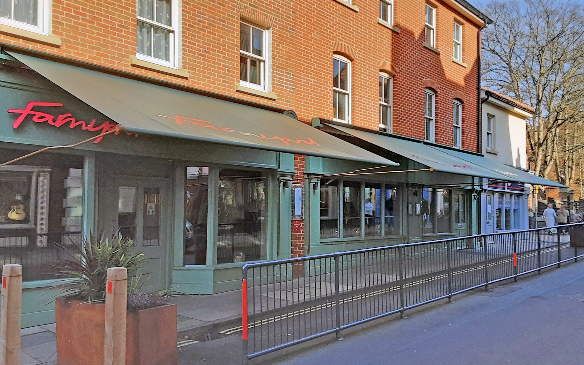 Greenwich awning at Farmyard23
