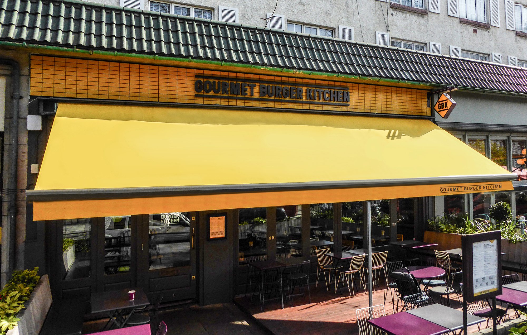 Signature awning at GBK