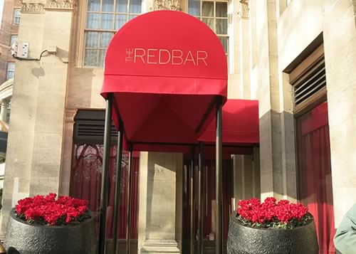 Entrance canopy at the Grosvenor