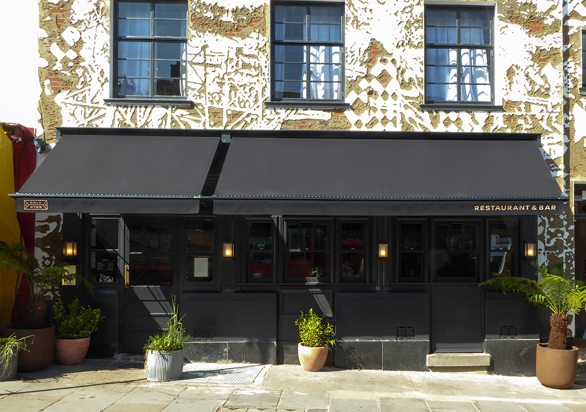 Gold Victorian awning