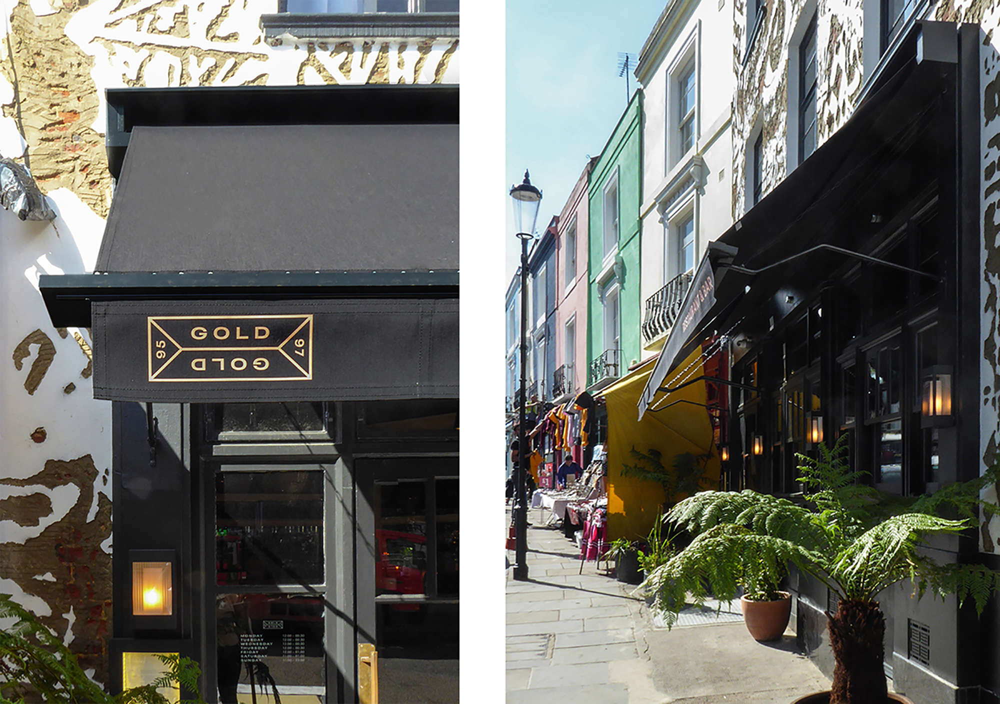 Gold Victorian awning