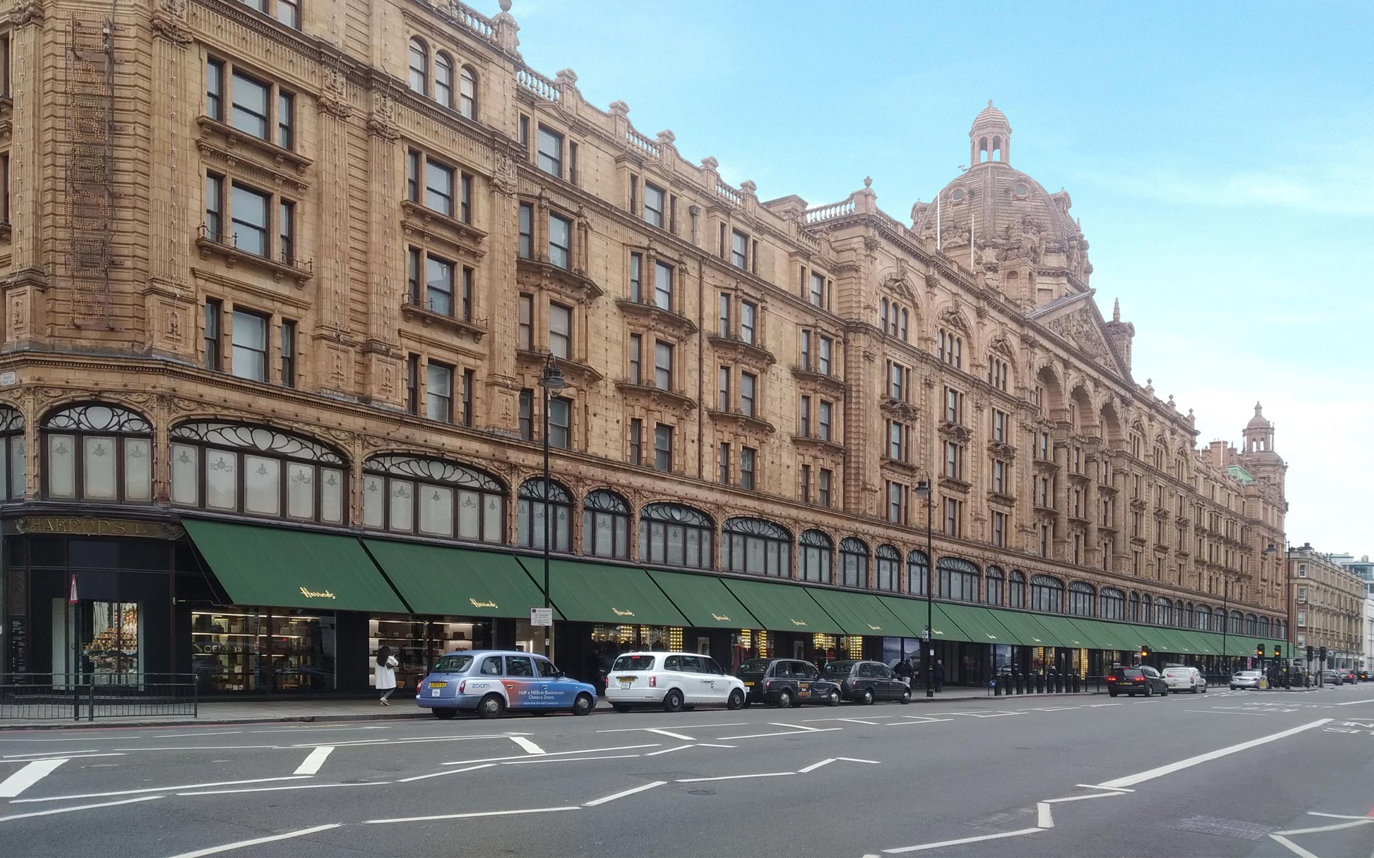  Green Awnings for Harrods