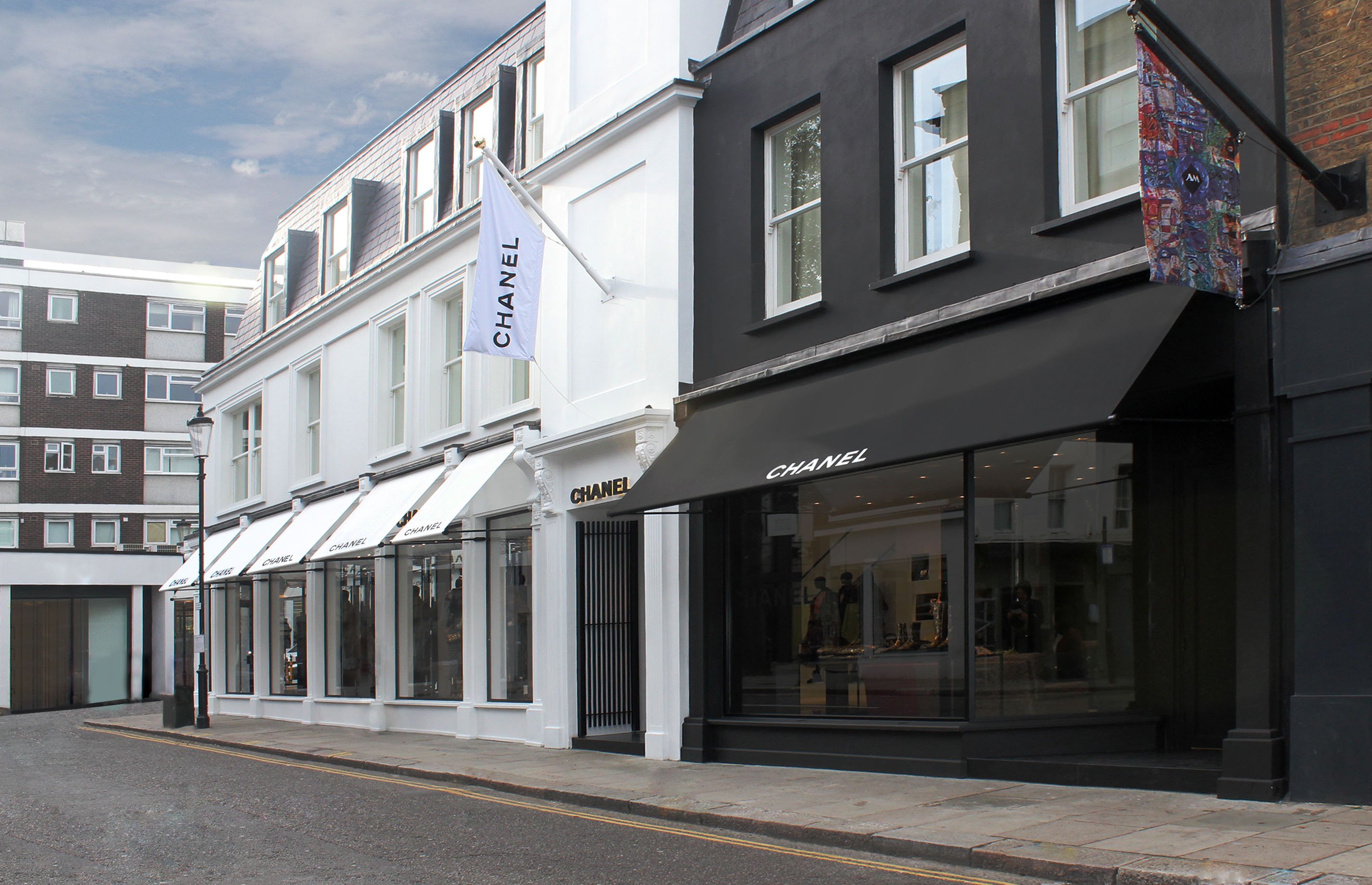 Greenwich awnings, Chanel