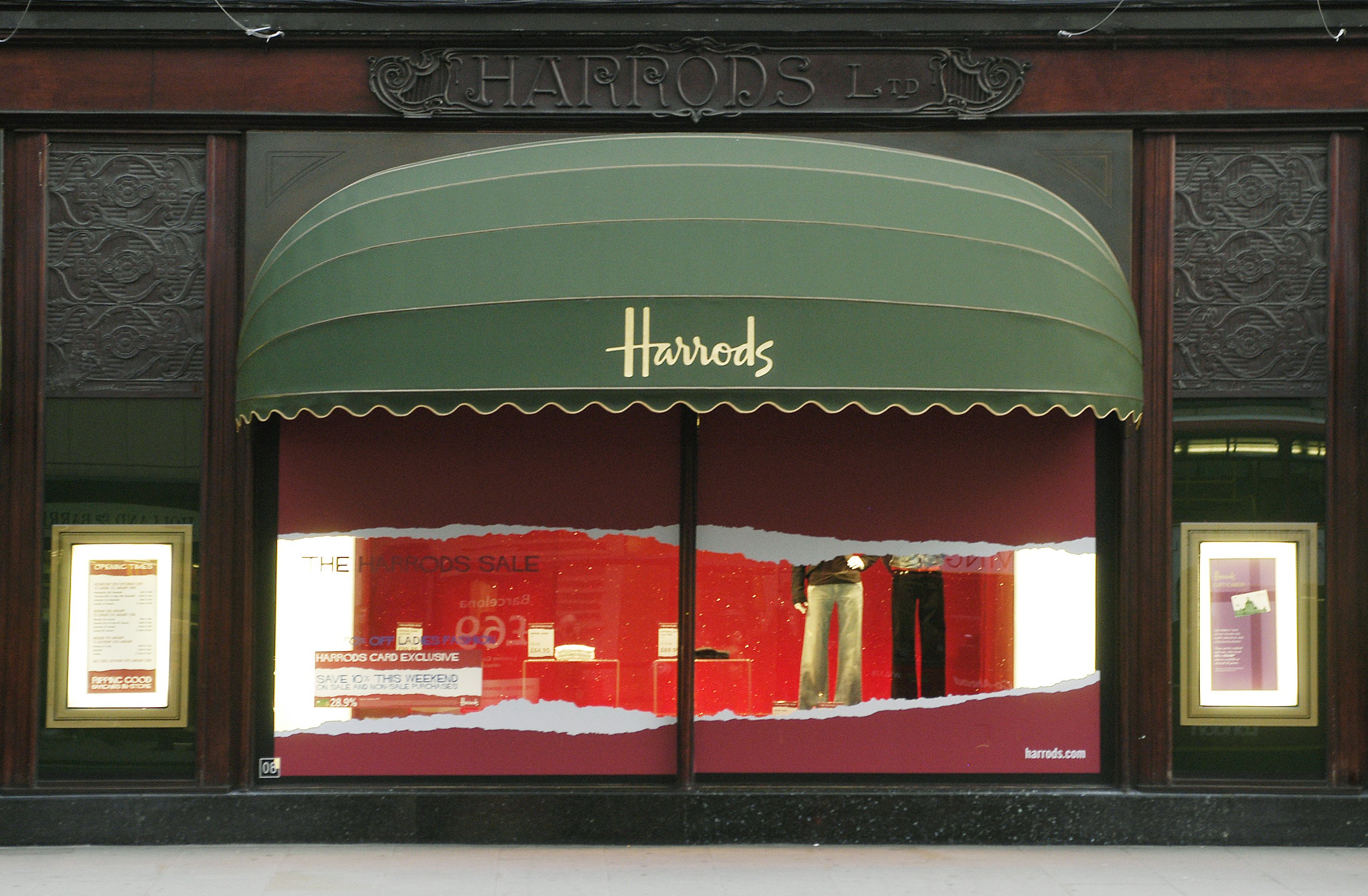 Harrods bespoke with gold leaf