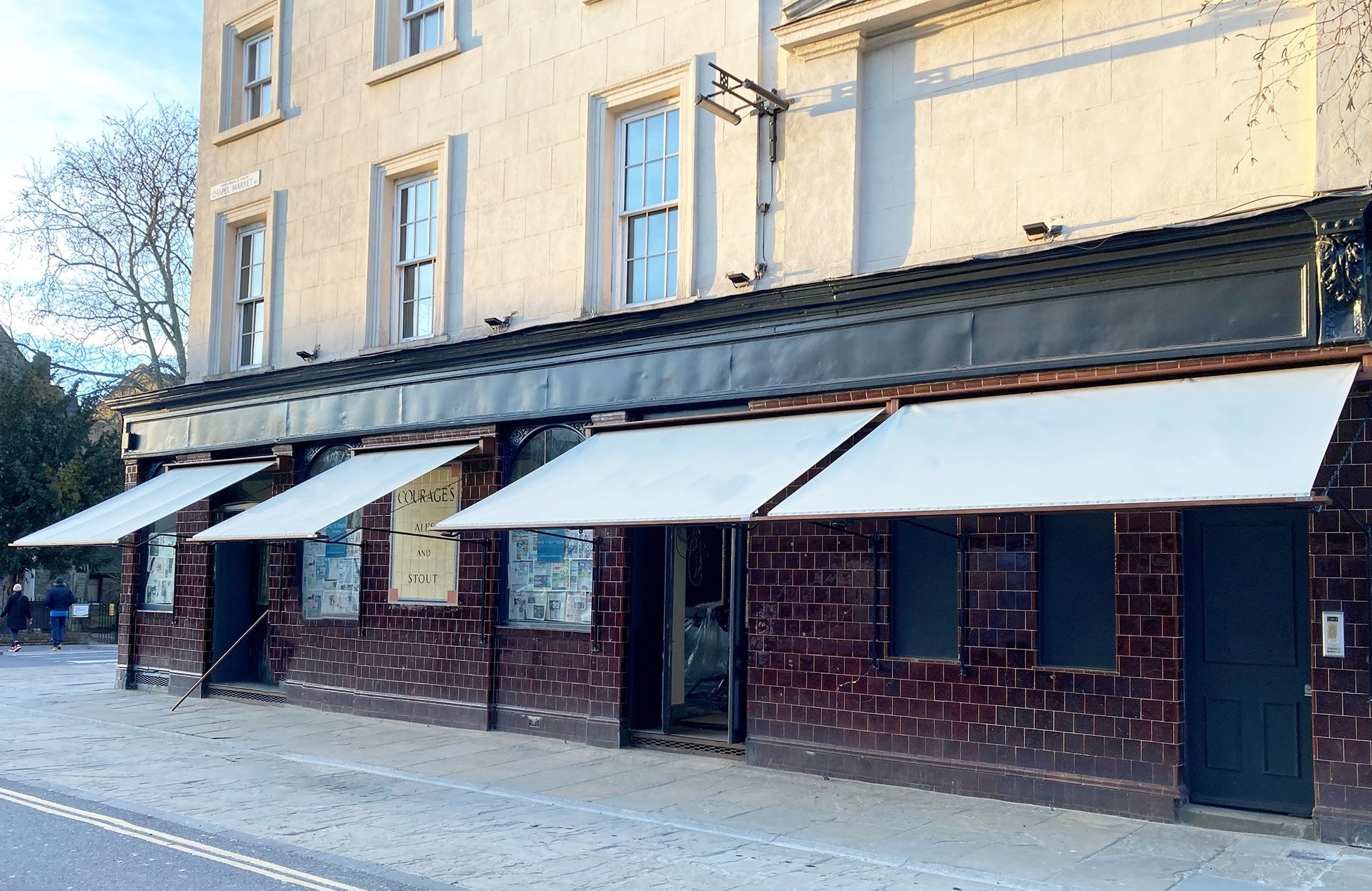 Victorian awnings at The Joker