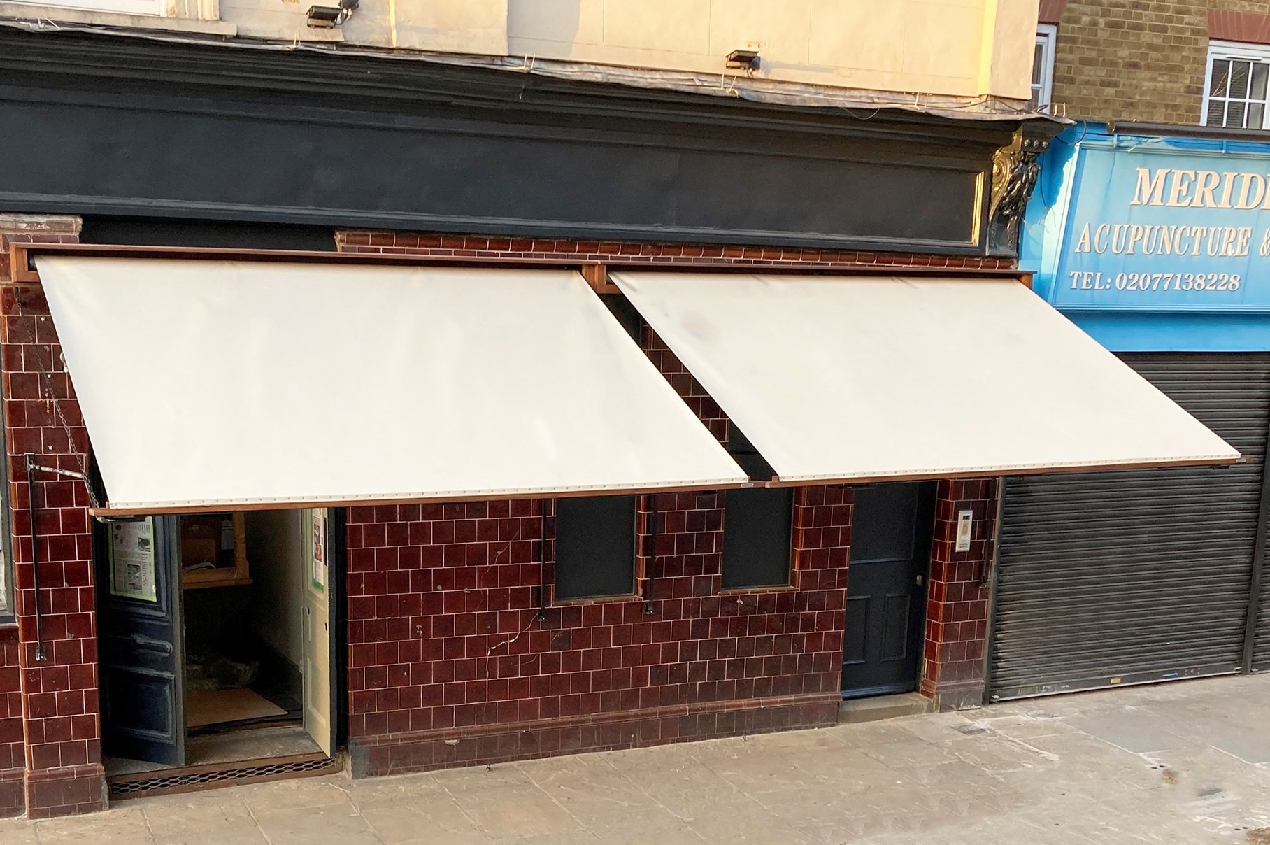 Victorian awnings at The Joker