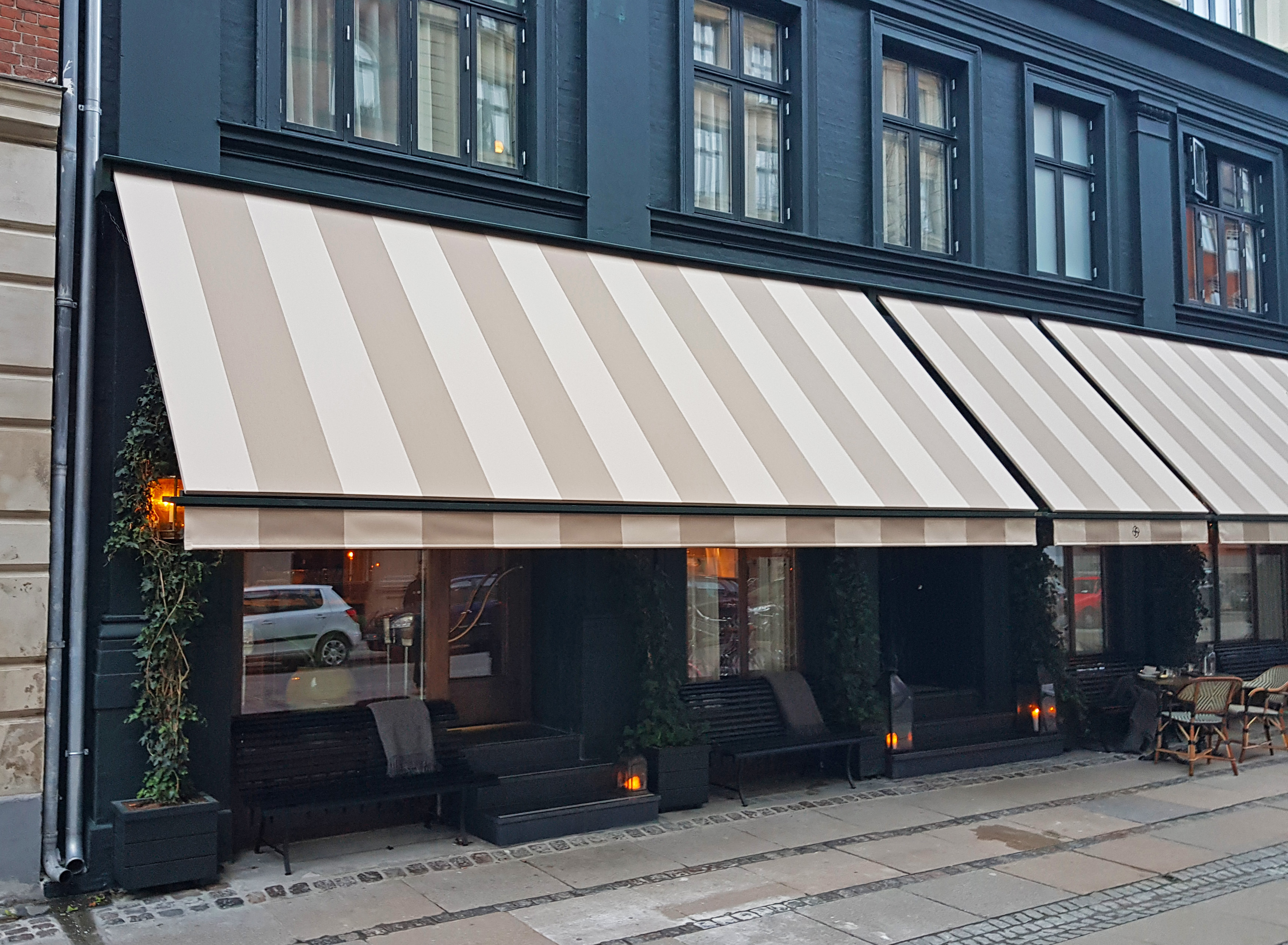 Fixed awning in Copenhagen