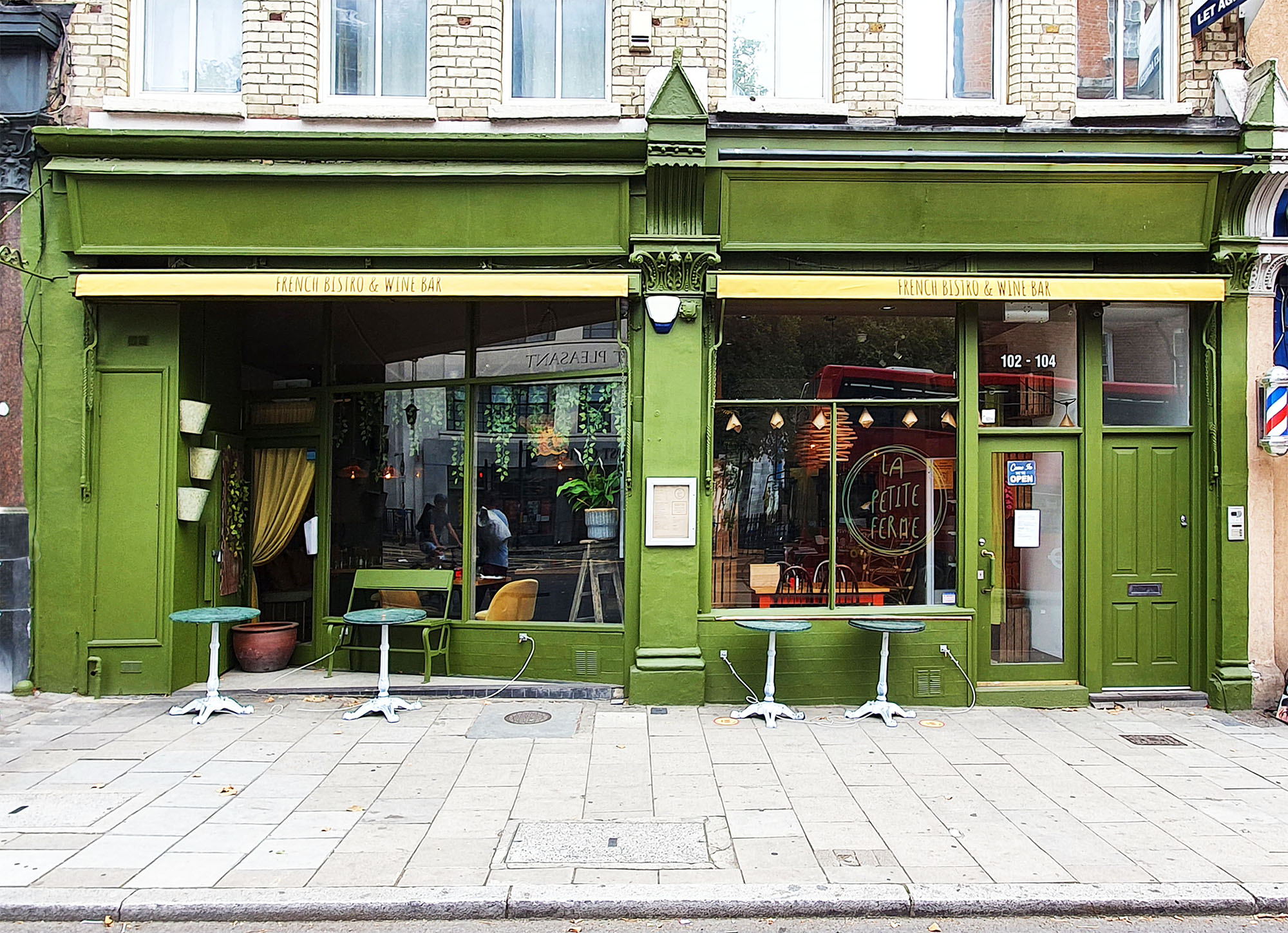 Victorian awnings for La Petite Ferme