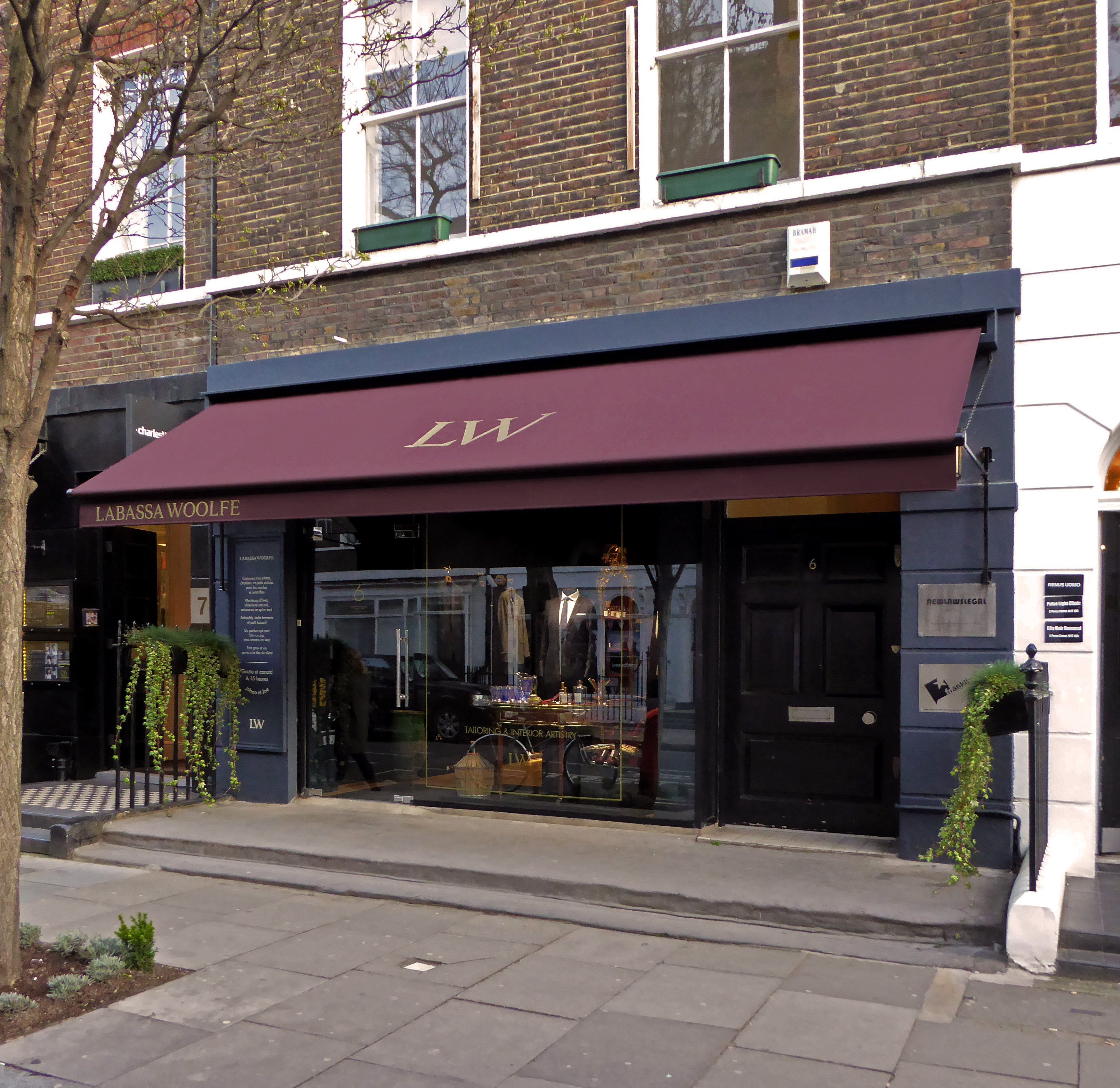 Greenwich awning at Labassa Woolfe