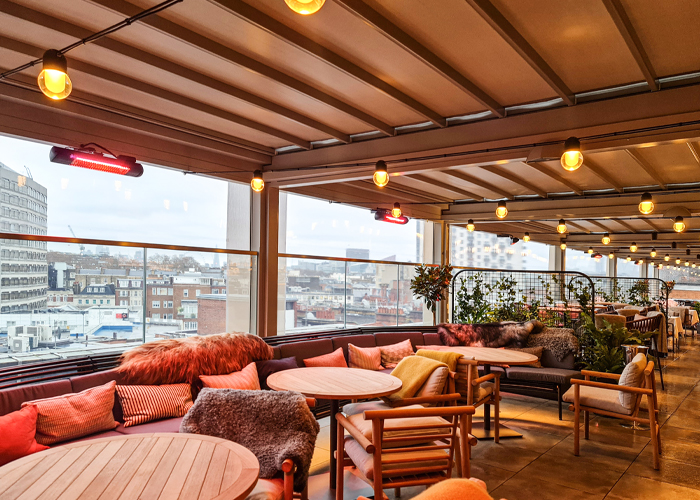 Luxury Restaurant pergola at Harrods