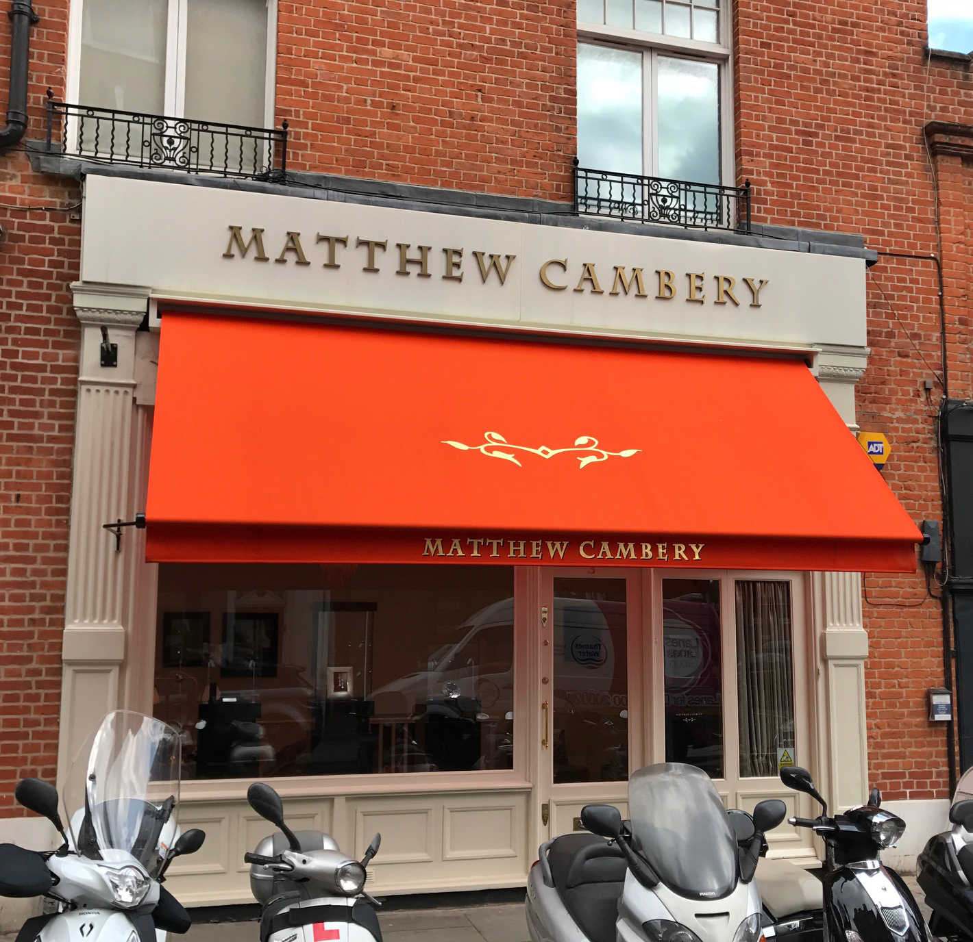 Greenwich awning Matthew Cambery