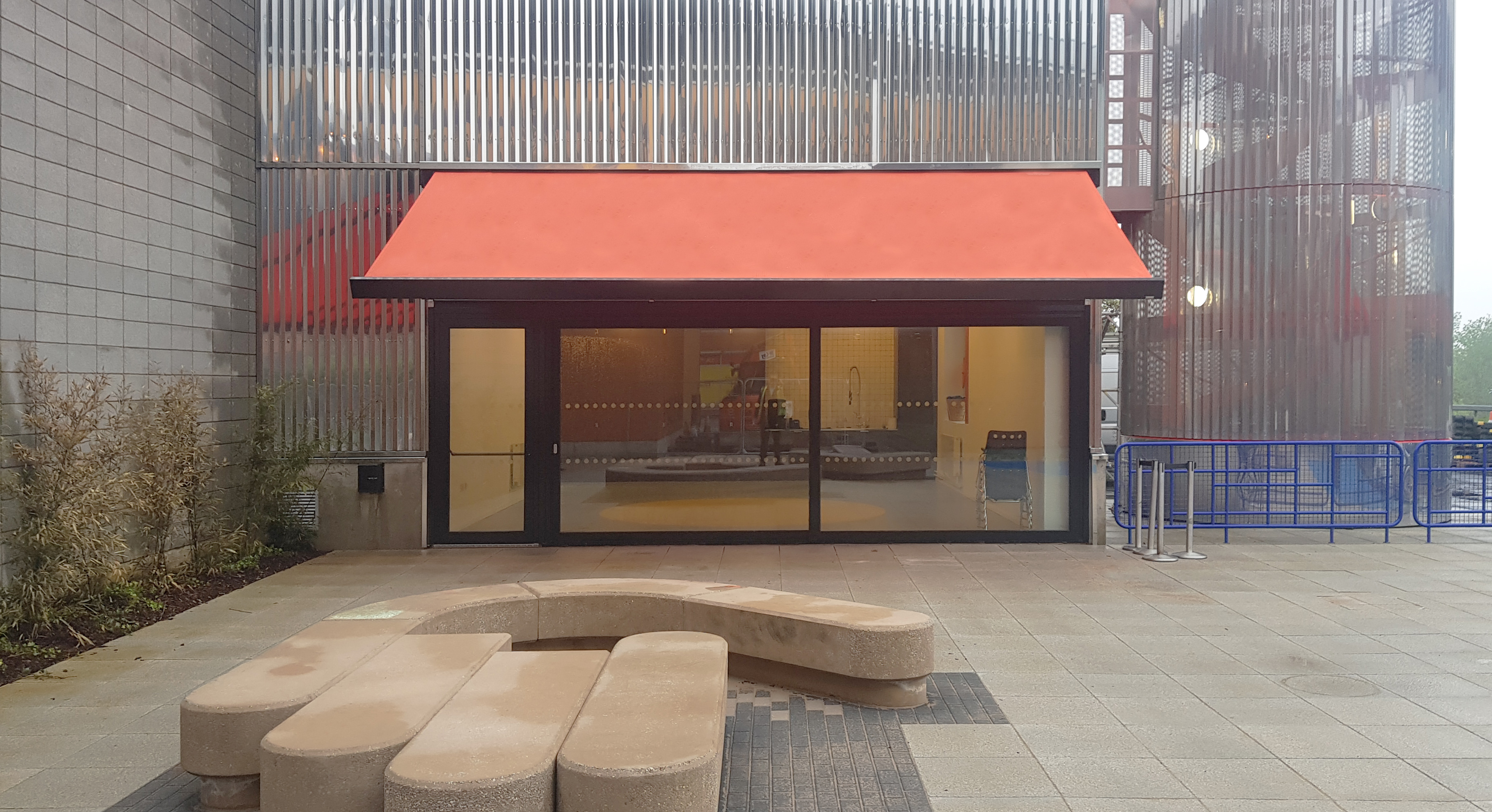 SQ2 awning for MK Gallery