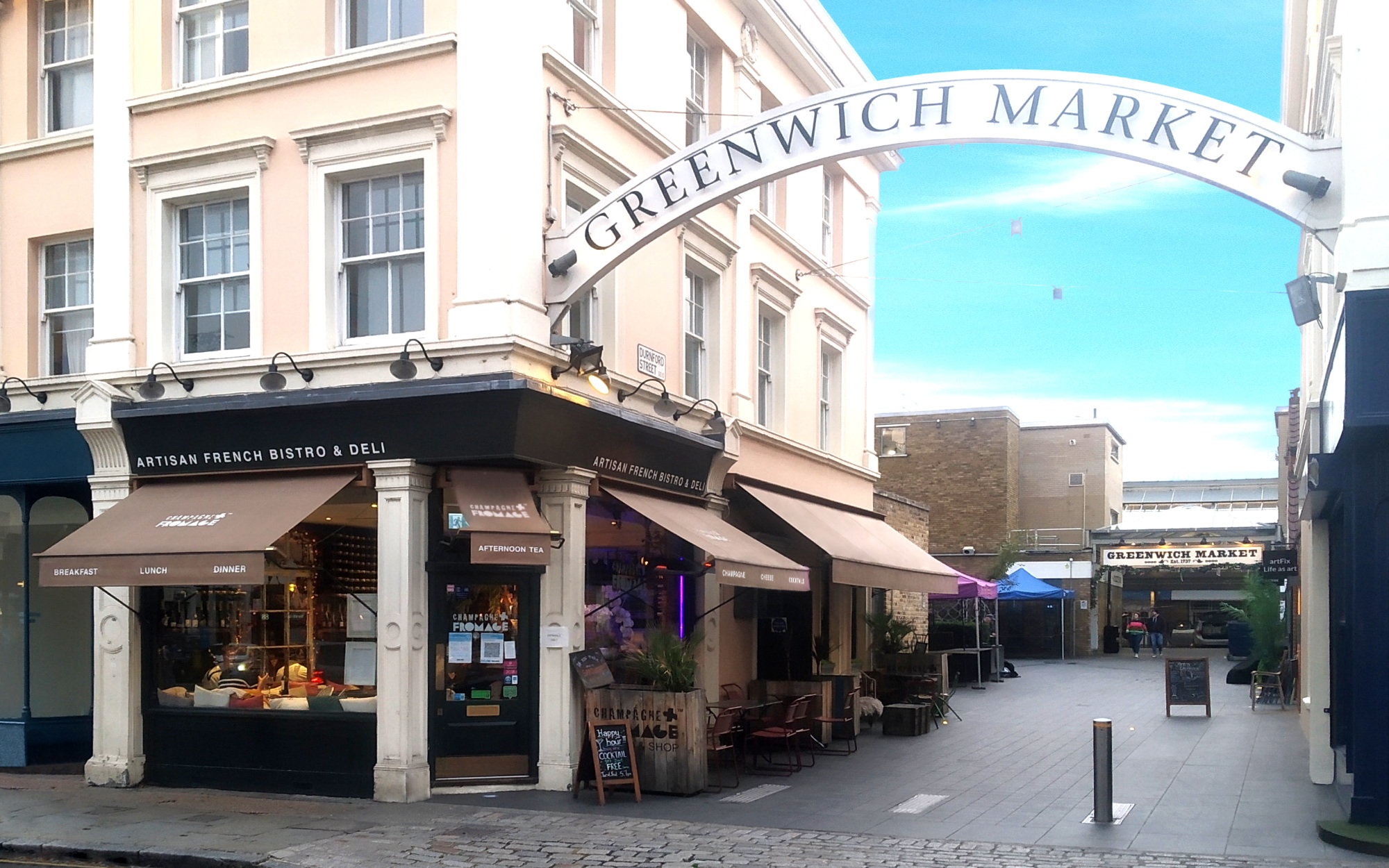 Victorian Awnings at Champagne + Fromage