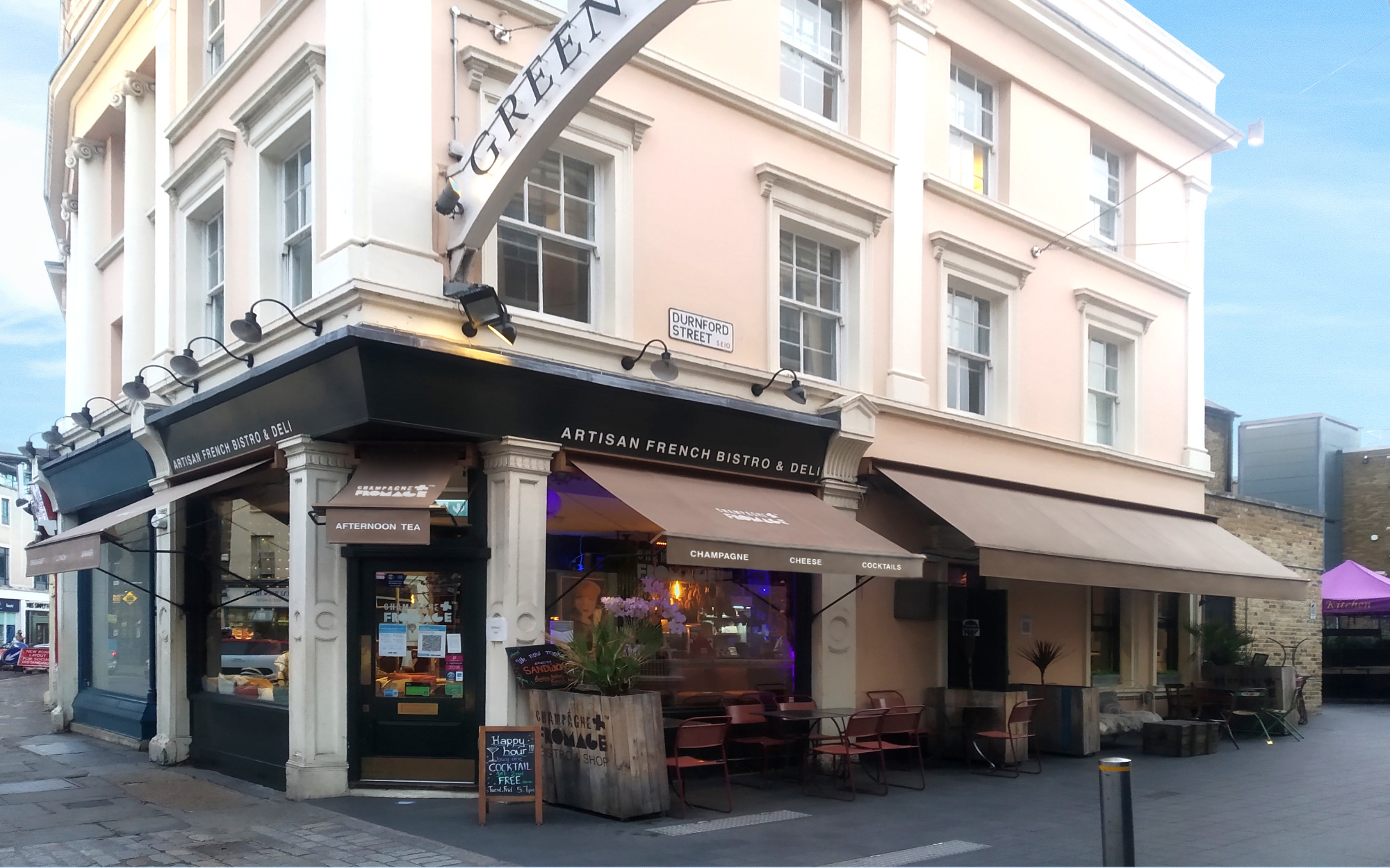 Victorian Awnings at Champagne + Fromage