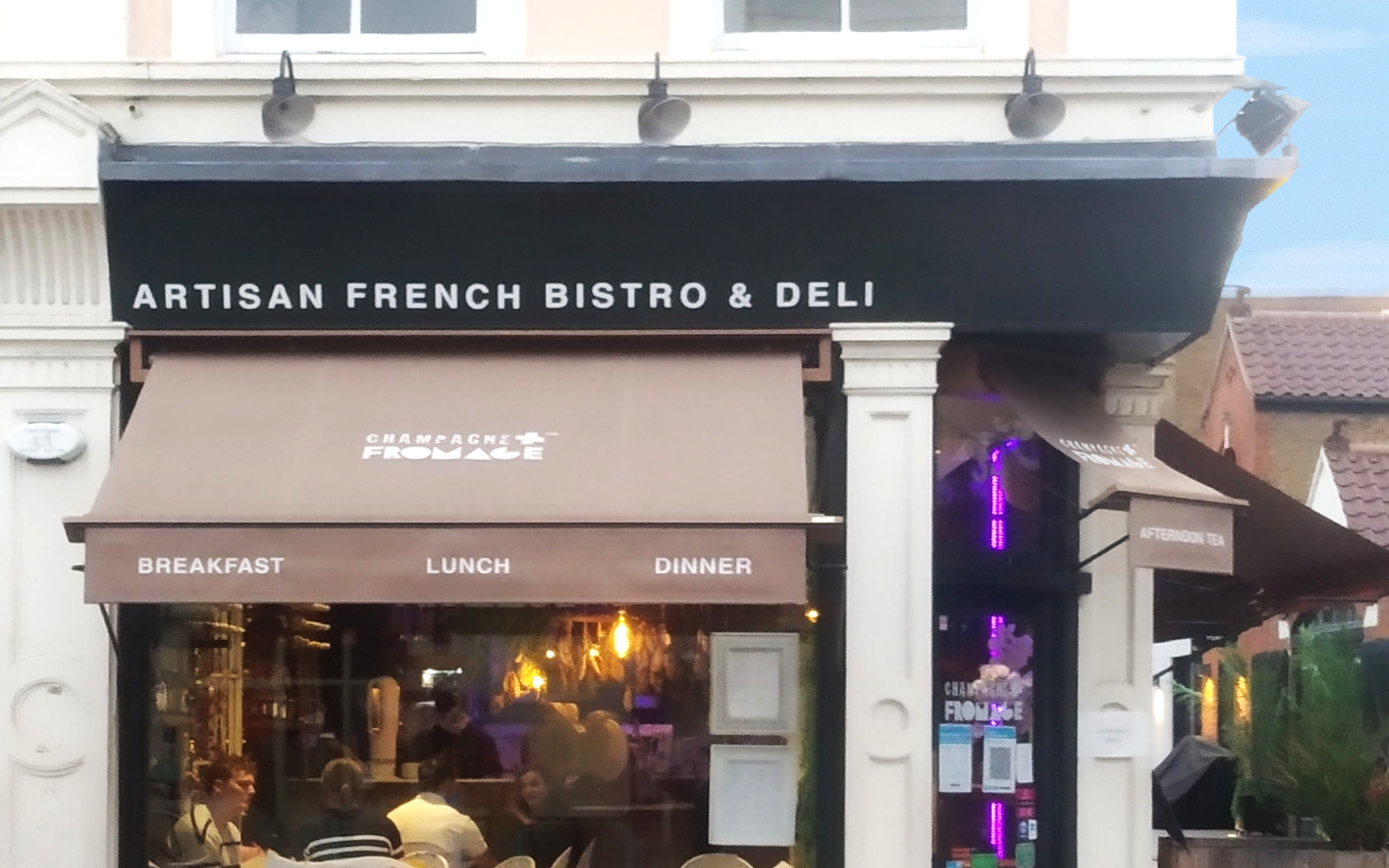 Victorian Awnings at Champagne + Fromage