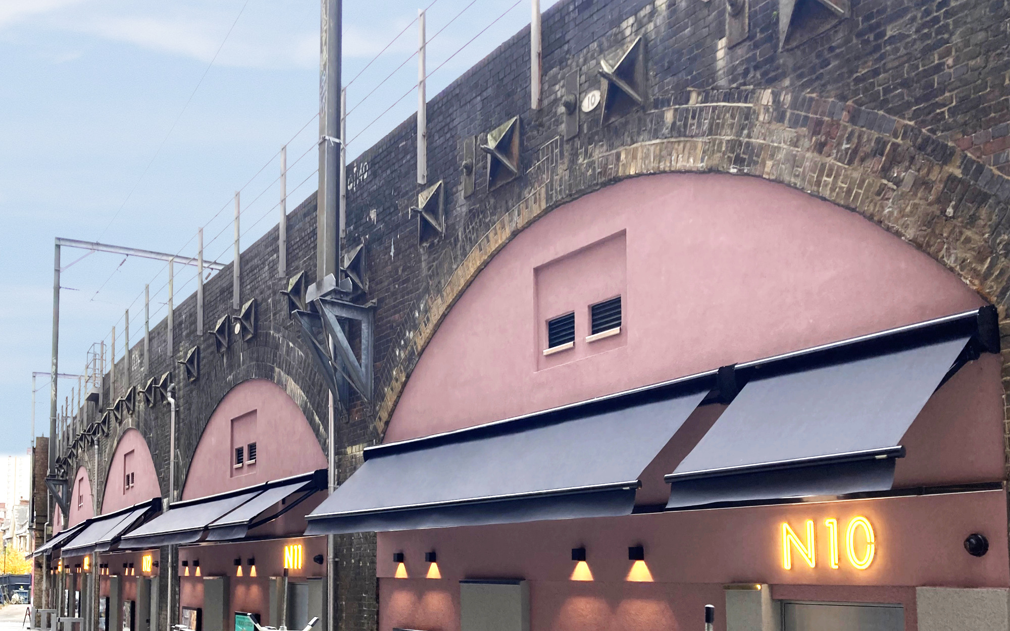 Classic Folding-Arm awnings at Curzon Camden