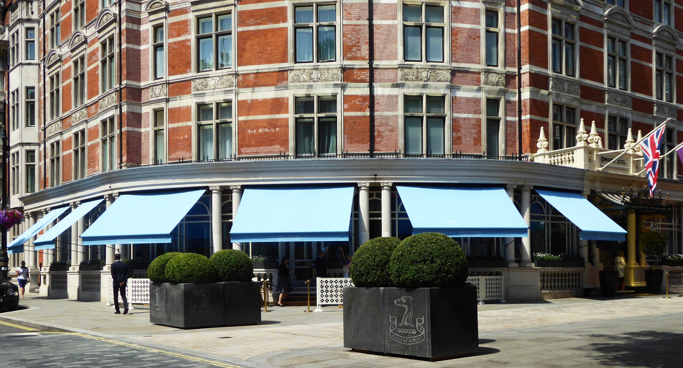 Connaught Hotel blue
