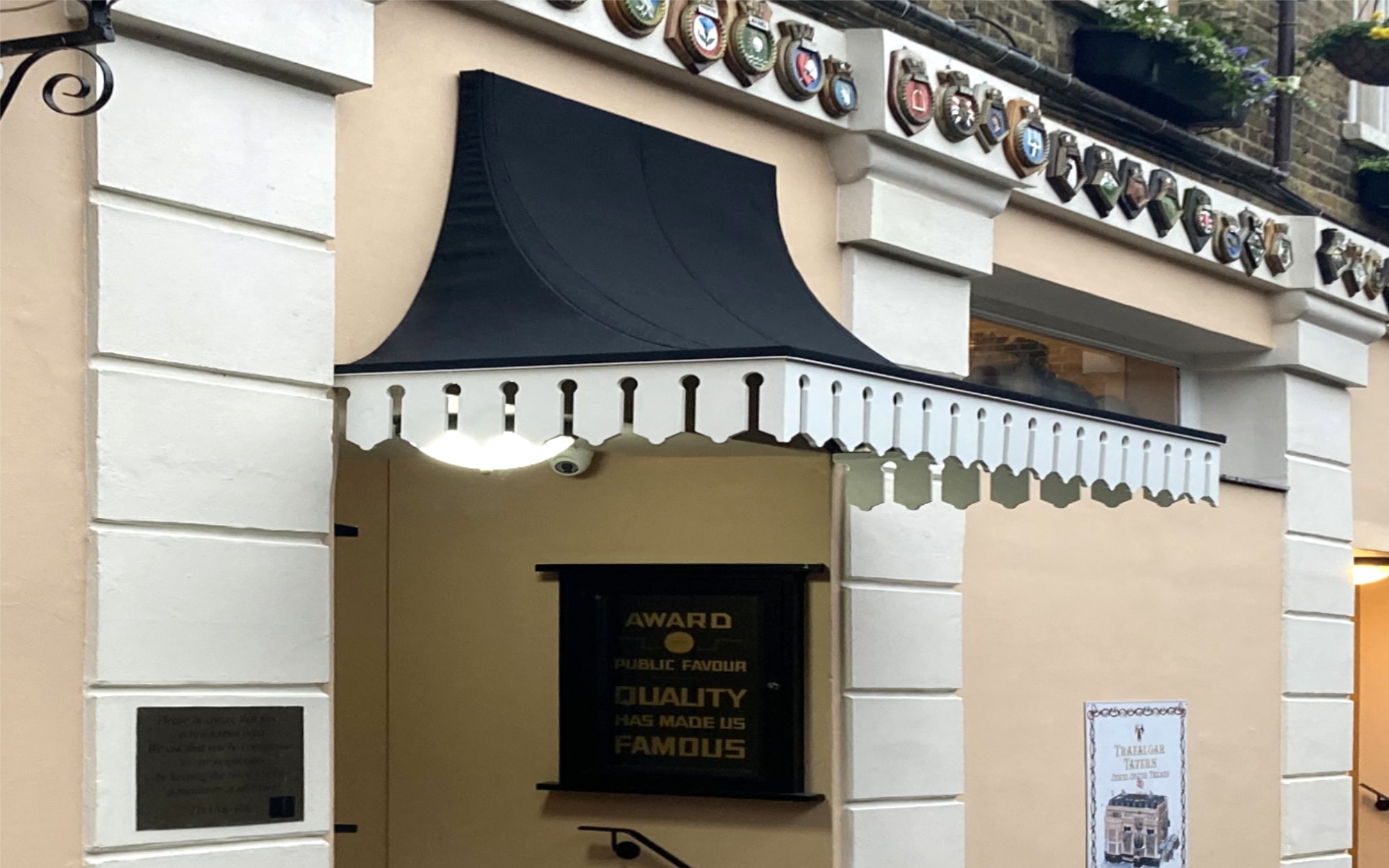 Bespoke RIB® Canopy at Trafalgar Tavern