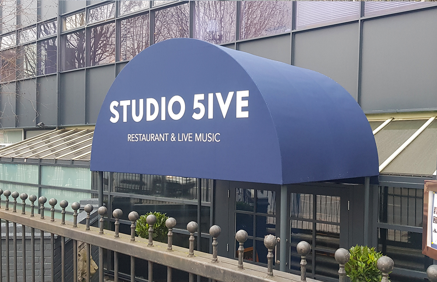 RIB® Bullnose Entrance Canopy at the Troubadour Theatre