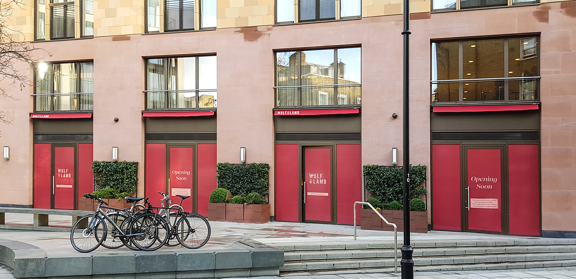 Classic Folding-arm Awnings for Wulf & Lamb, Marylebone