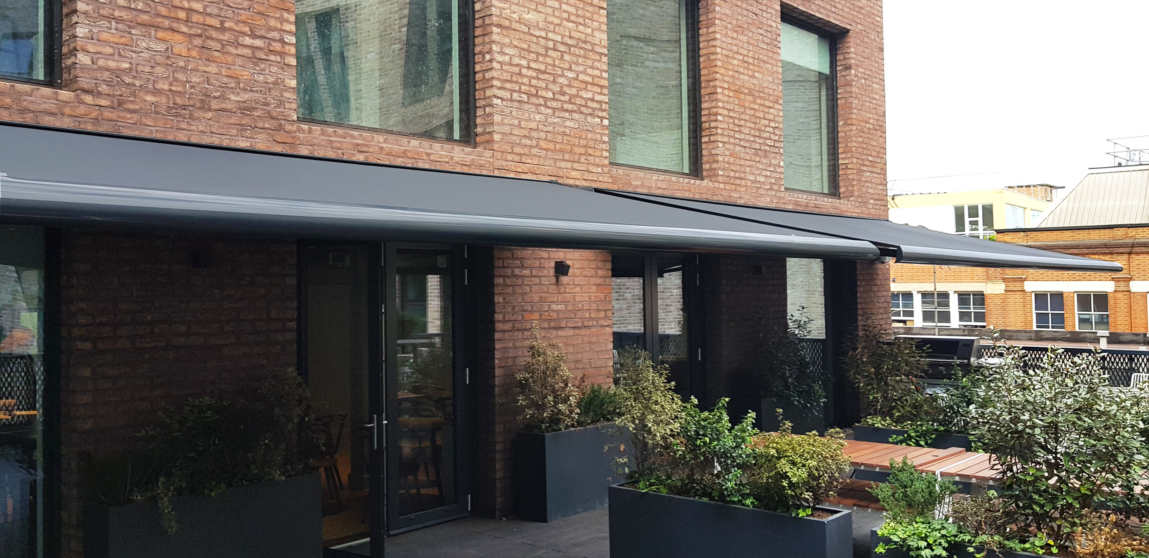 Zenara awnings at Spring Mews