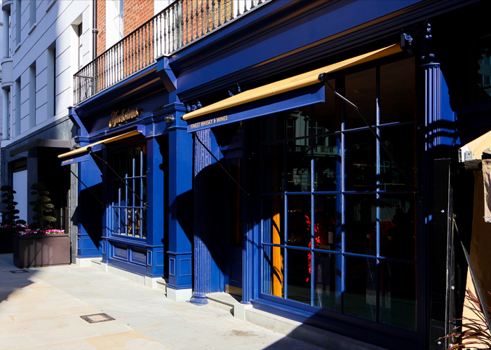 Bespoke Awnings for Whiskey Shop, London