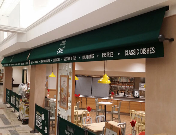 Greenwich awnings at Morrisons