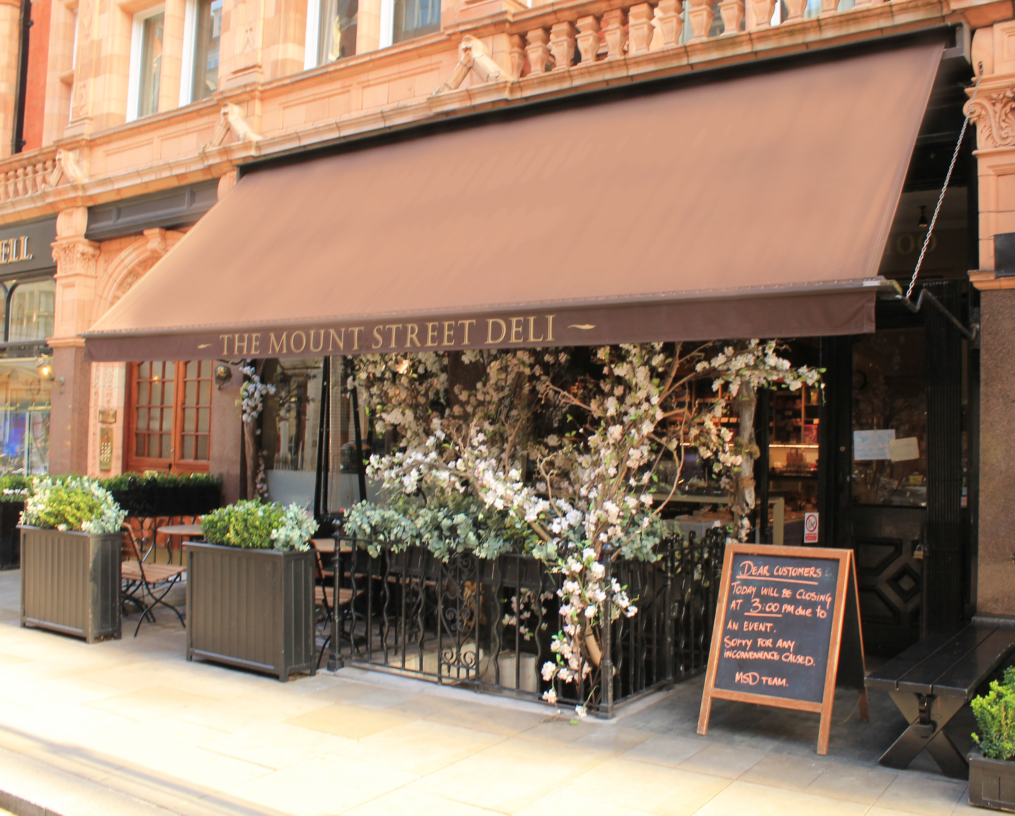 Mount Street deli awning