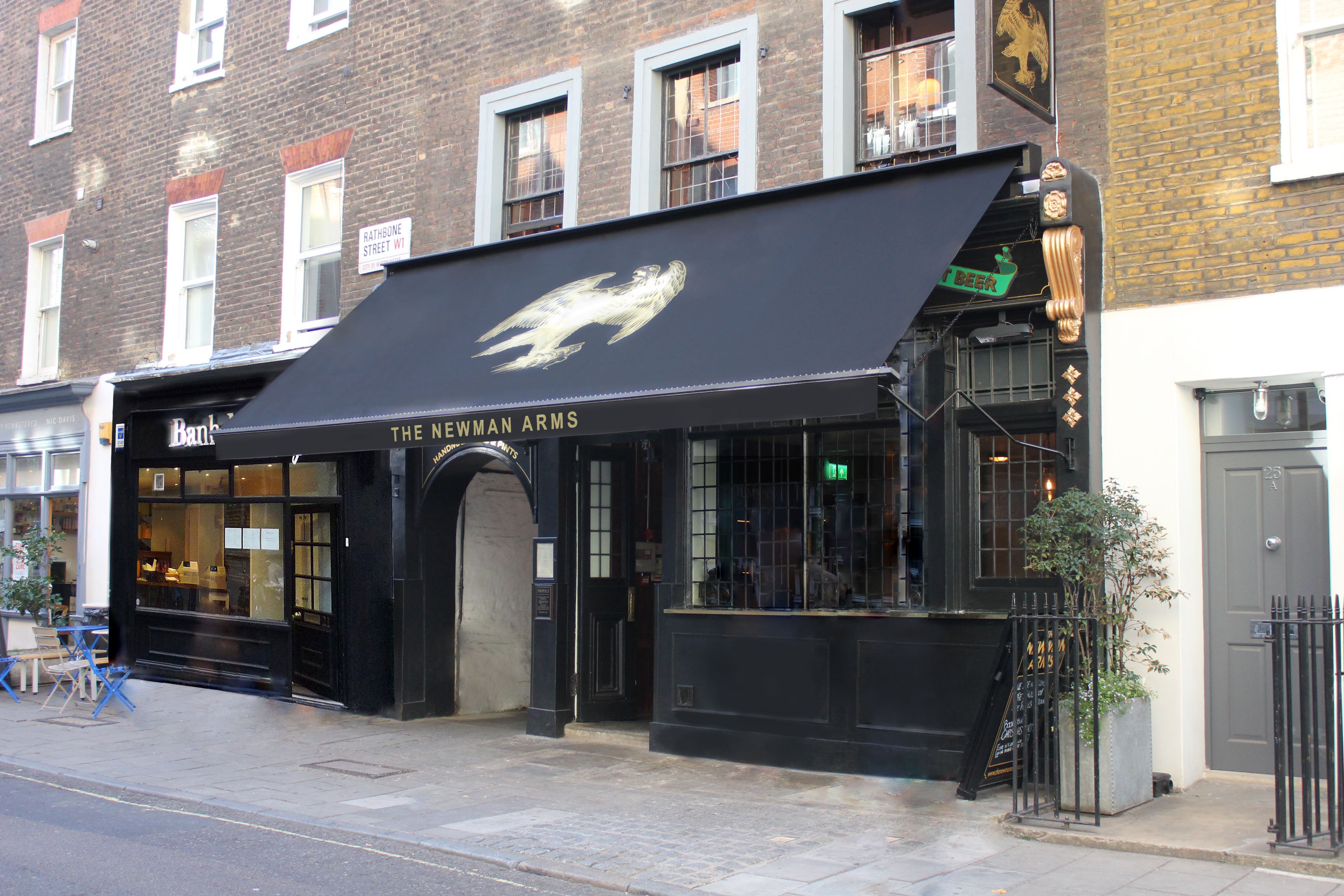 Victorian awning Newman Arms