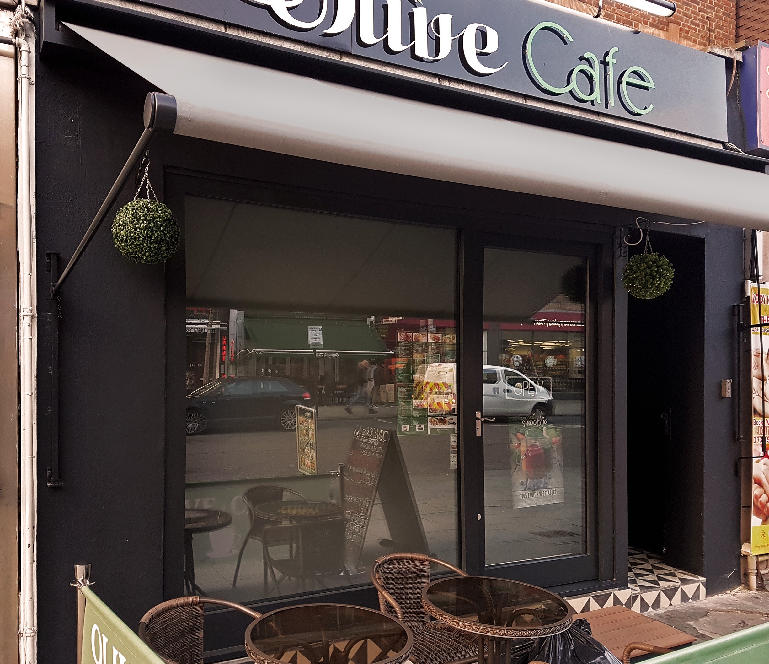 Olive cafe awning 2
