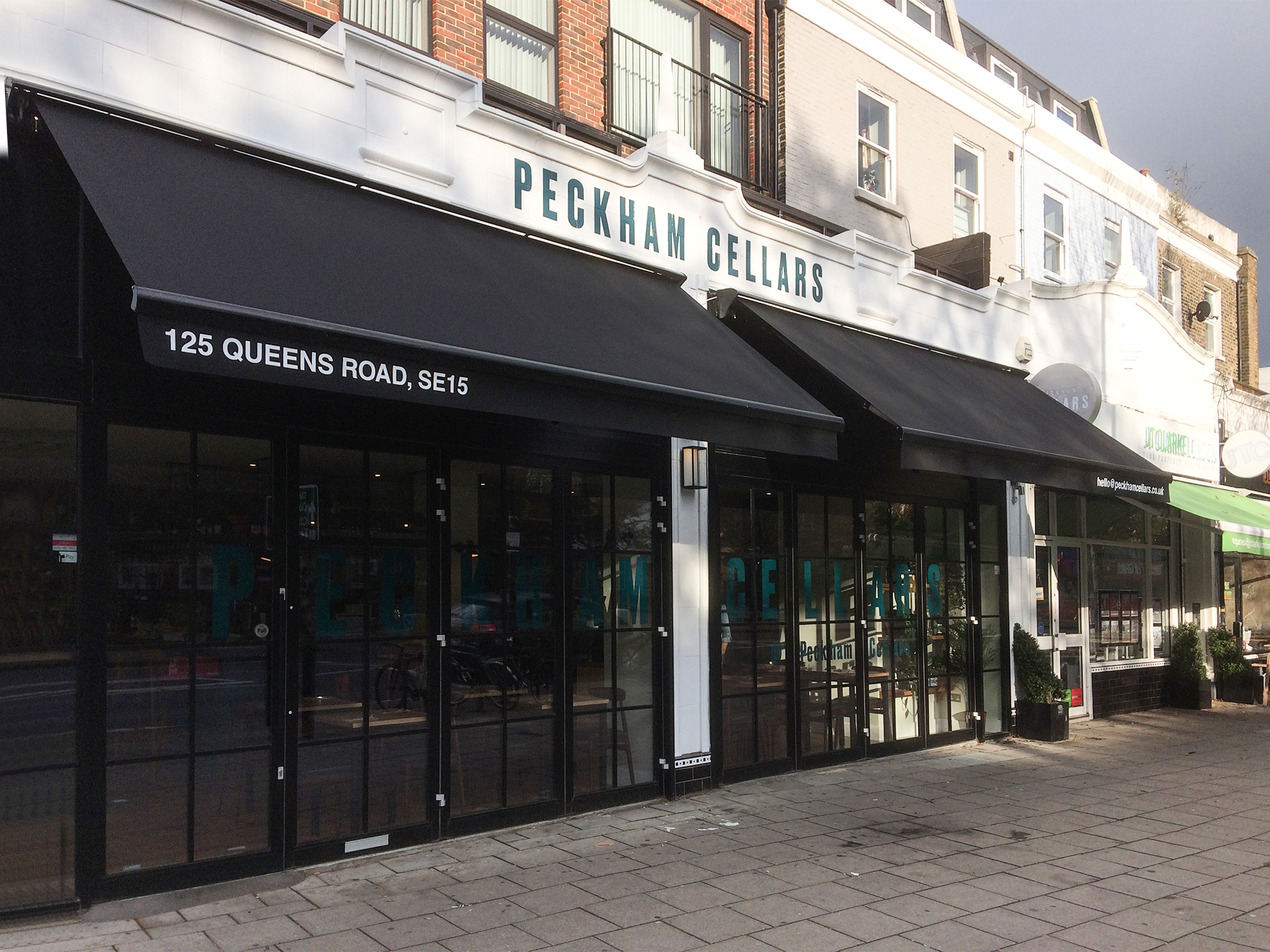 Classic awning Peckham Cellars