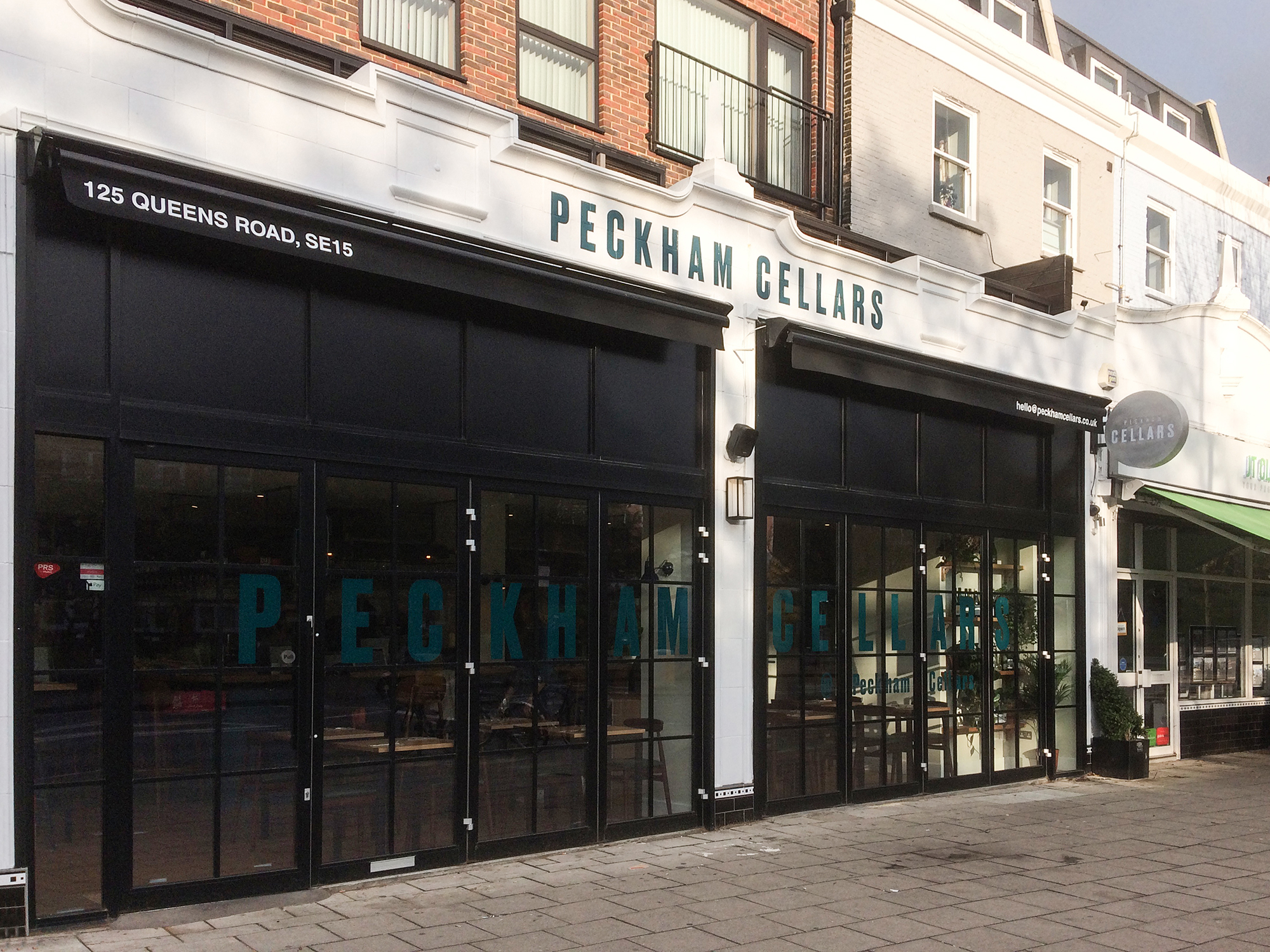 Classic awning Peckham Cellars