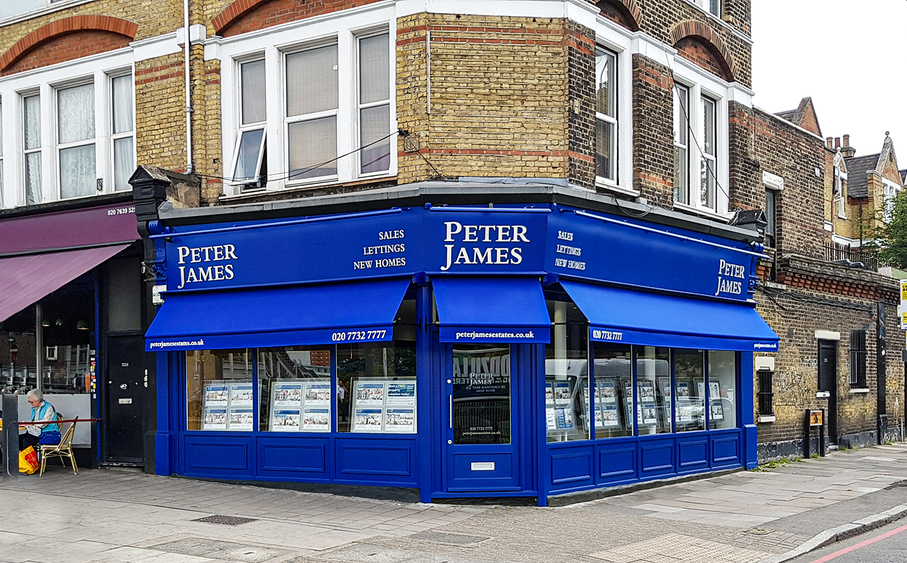 Greenwich awnings Peter James