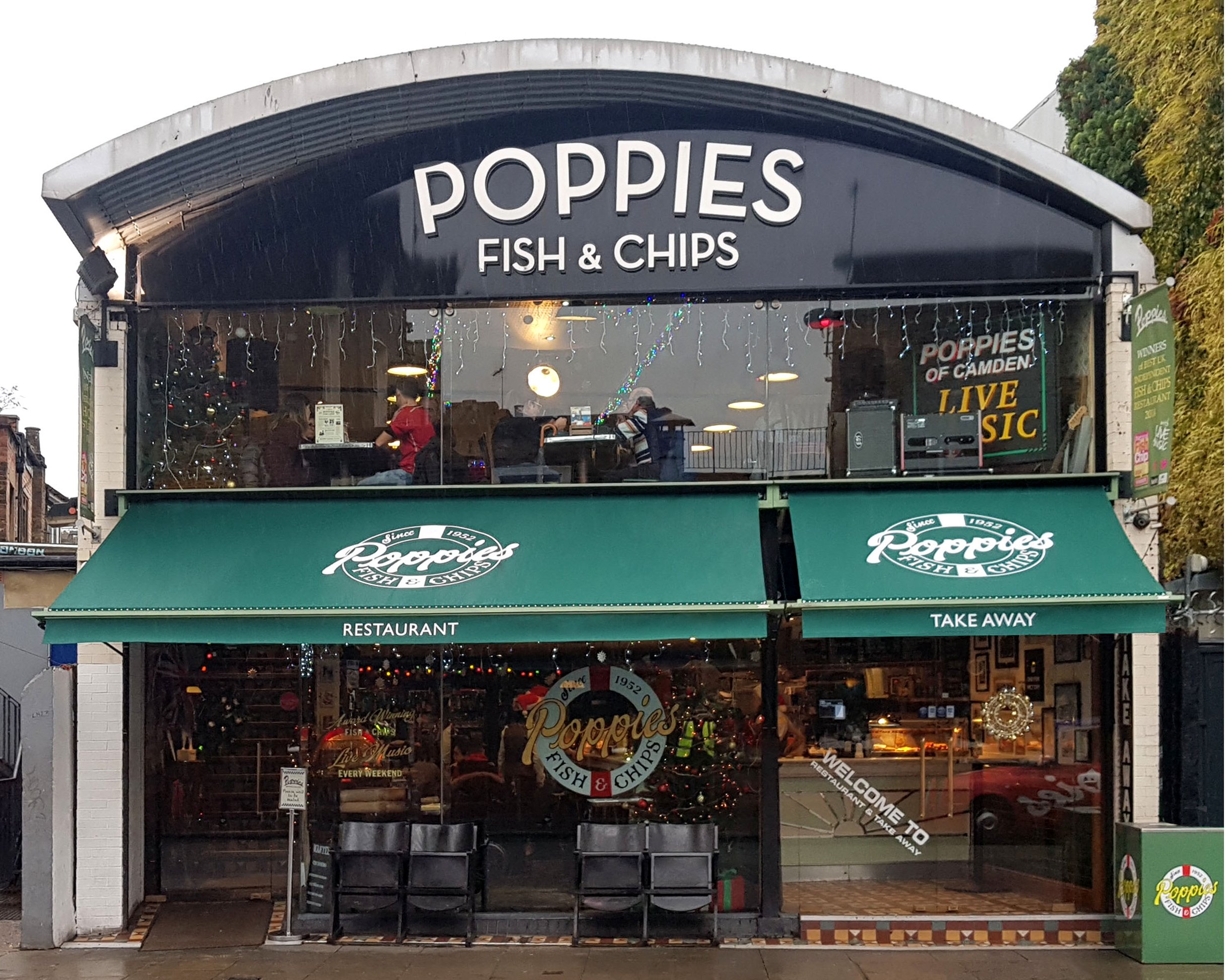 Victorian awning, Poppies