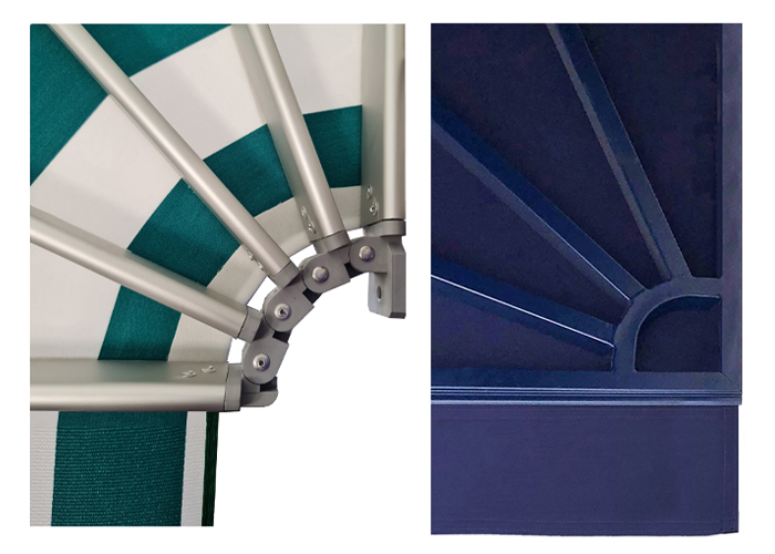 Powder coating canopy frame 
