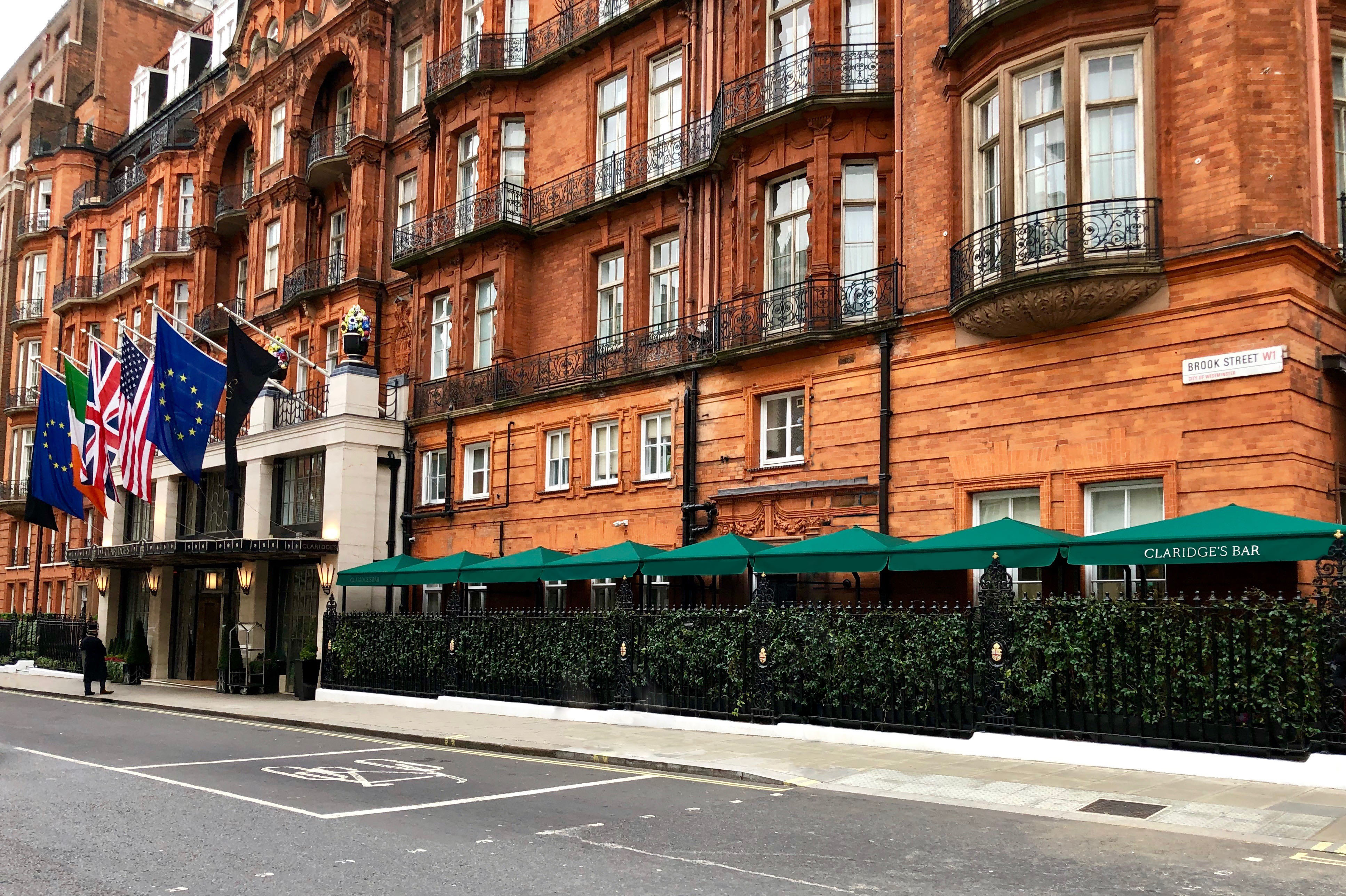 Bespoke Parasol Canopies for Claridge's