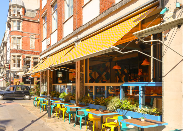 Restaurant Awnings Wahaca Great Portland