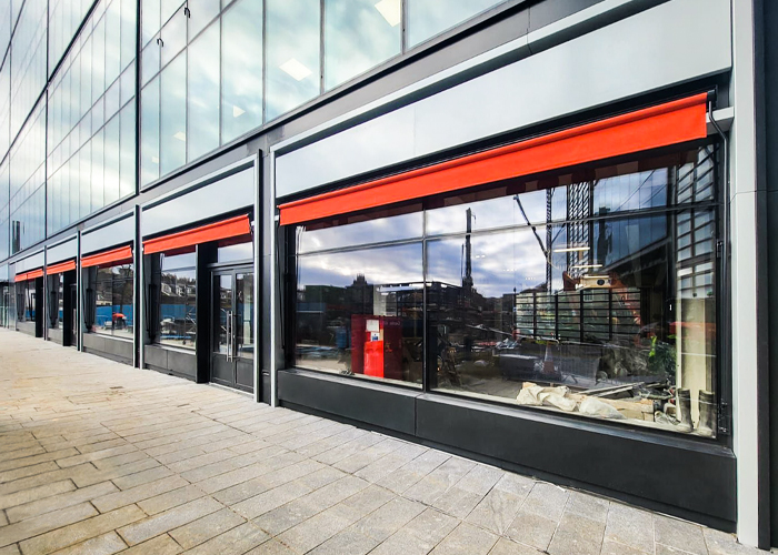 Retracted Awnings made in London