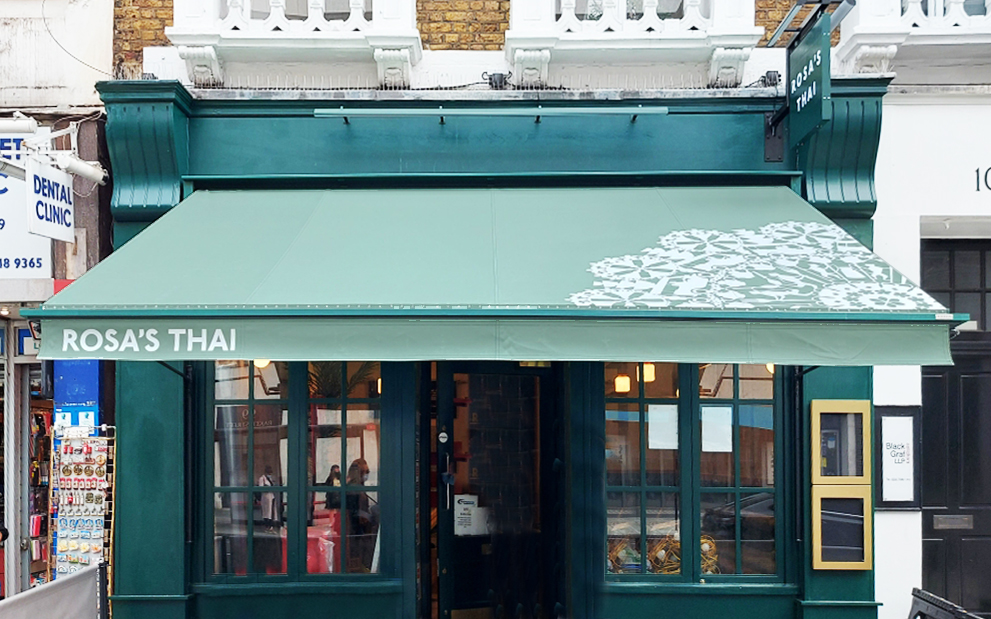 Rosa's Thai Cfe Awnings 