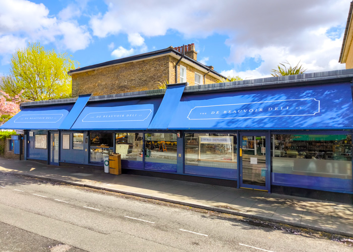 Shop Front Awnings The De Beauvoir Deli