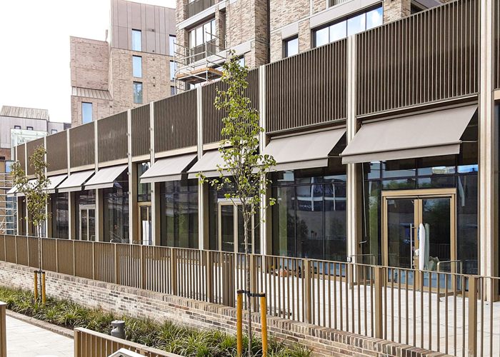 Shop fitted awnings in London